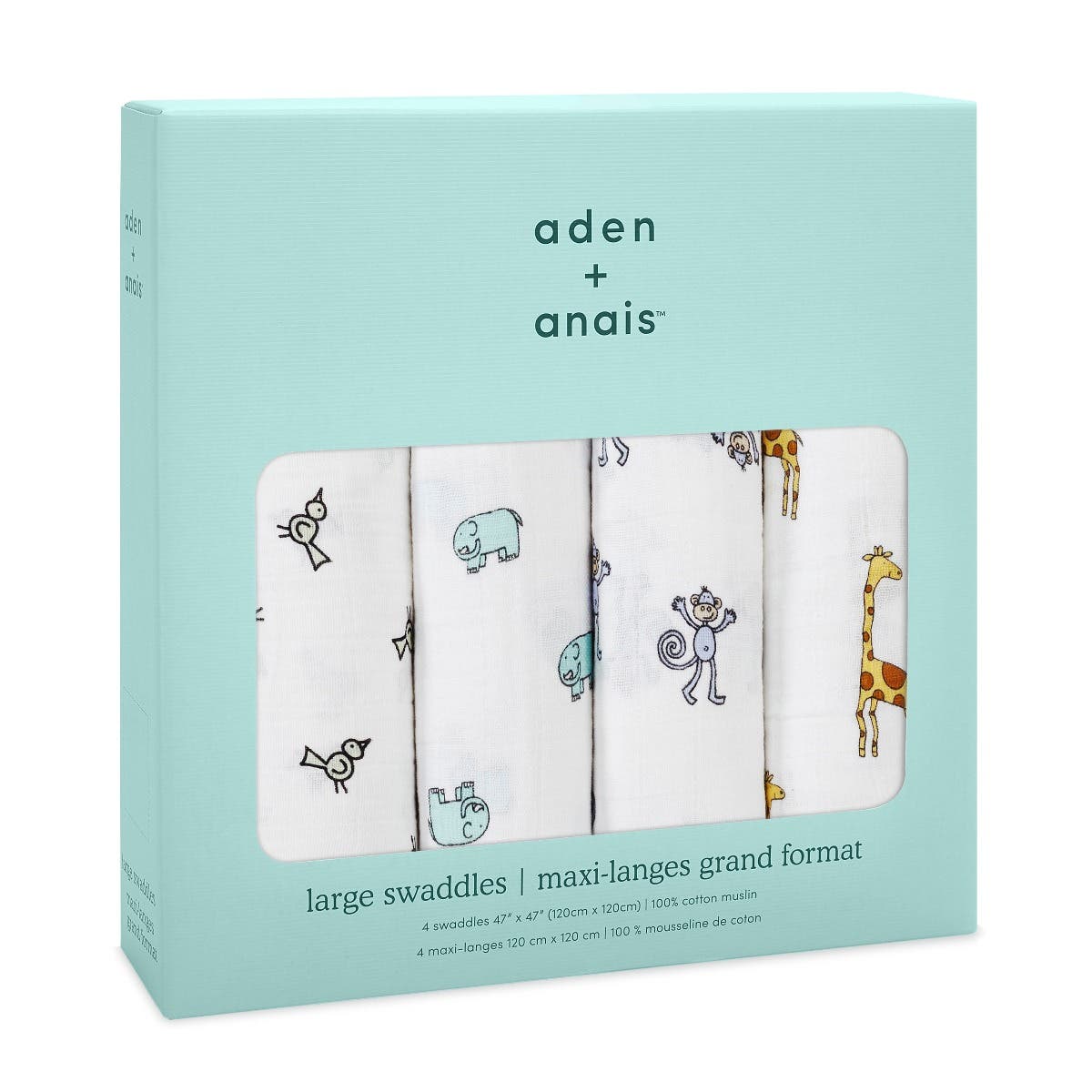 boutique 100% cotton muslin swaddle blanket 4 pack - Image 7