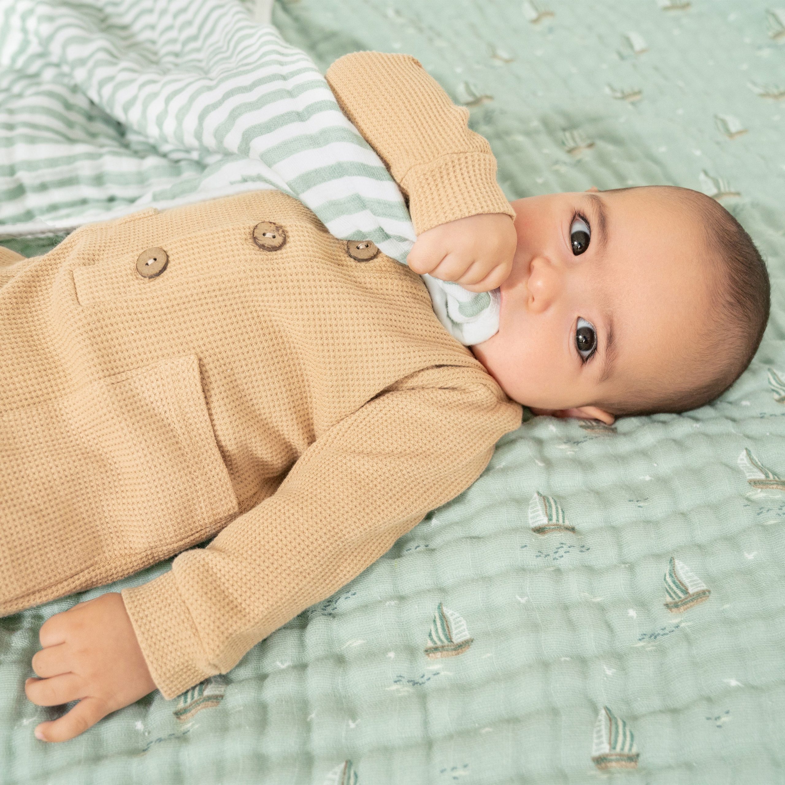 organic cotton muslin dream blanket - Image 2