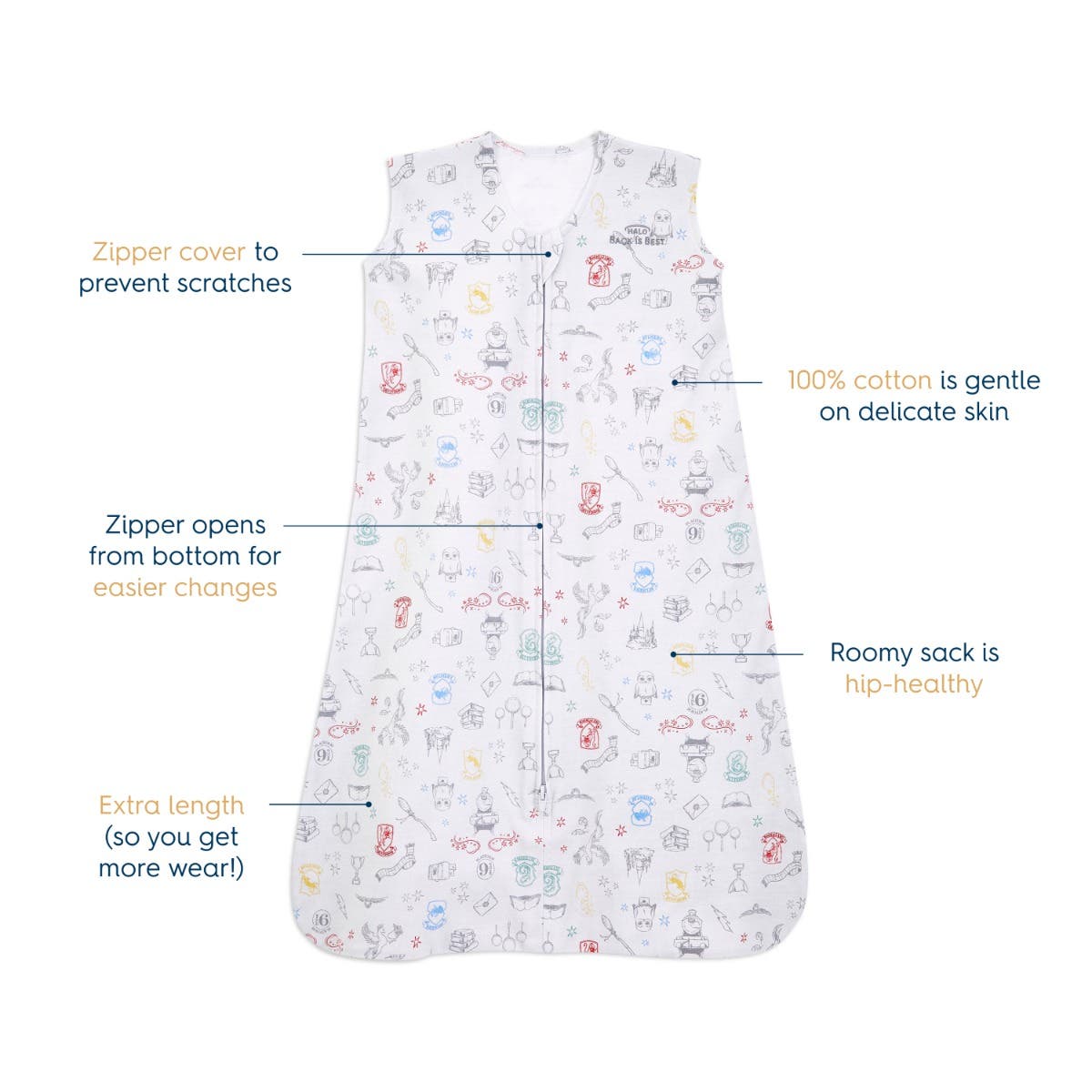 Harry Potter™ Wearable Blanket 100% Cotton TOG 0.5 - Image 3