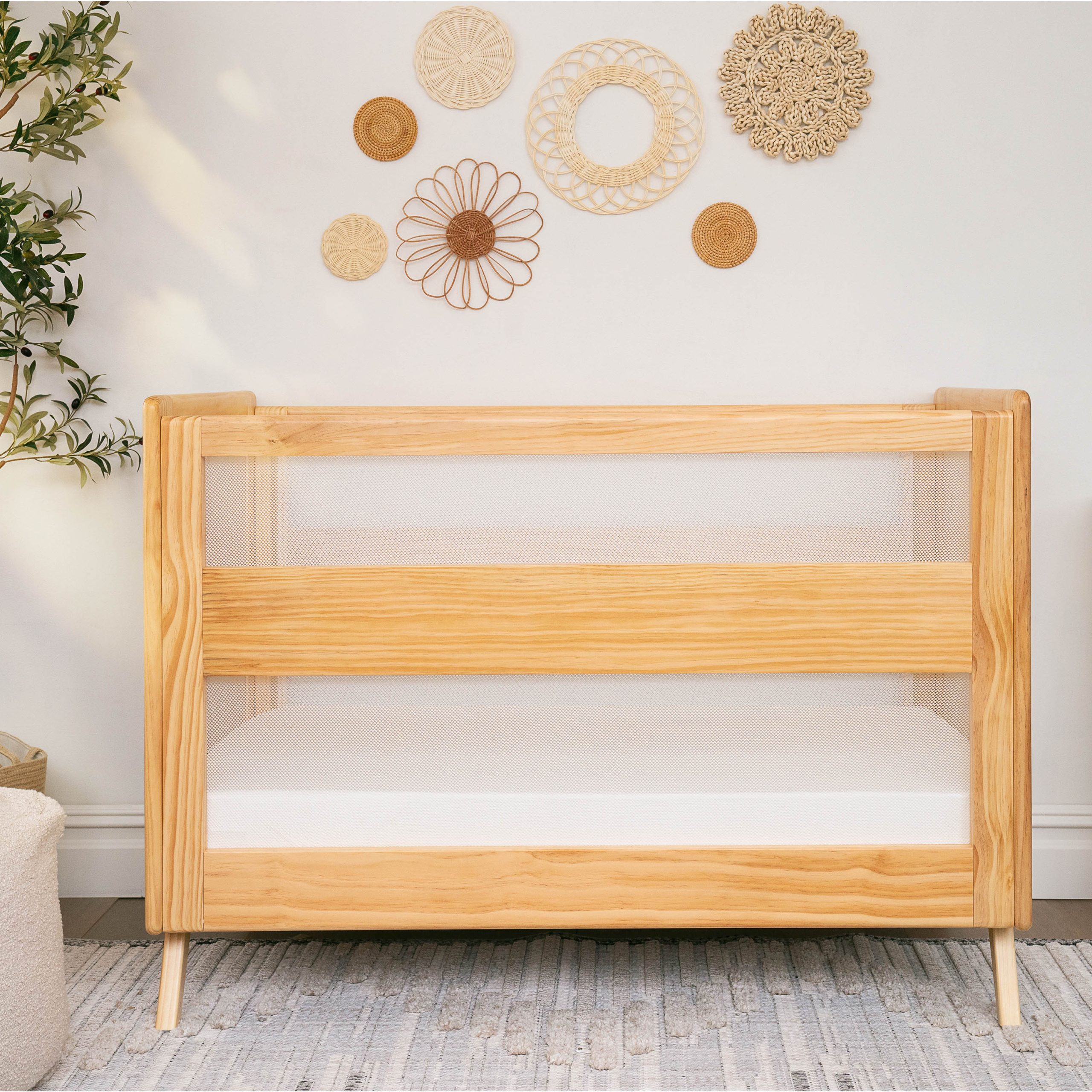 3-in-1 Convertible Full Size Breathable Mesh Crib