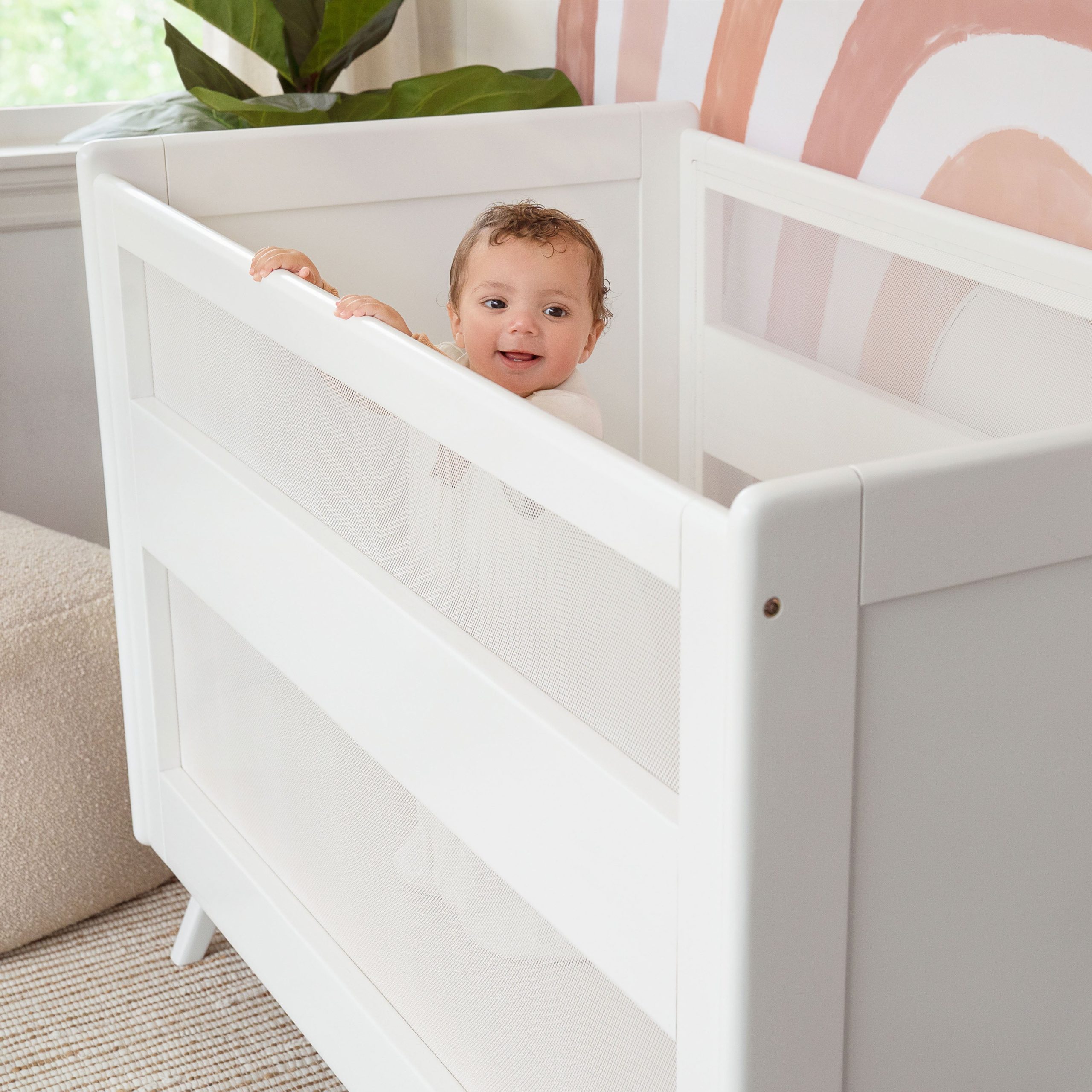 3-in-1 Convertible Full Size Breathable Mesh Crib - Image 3