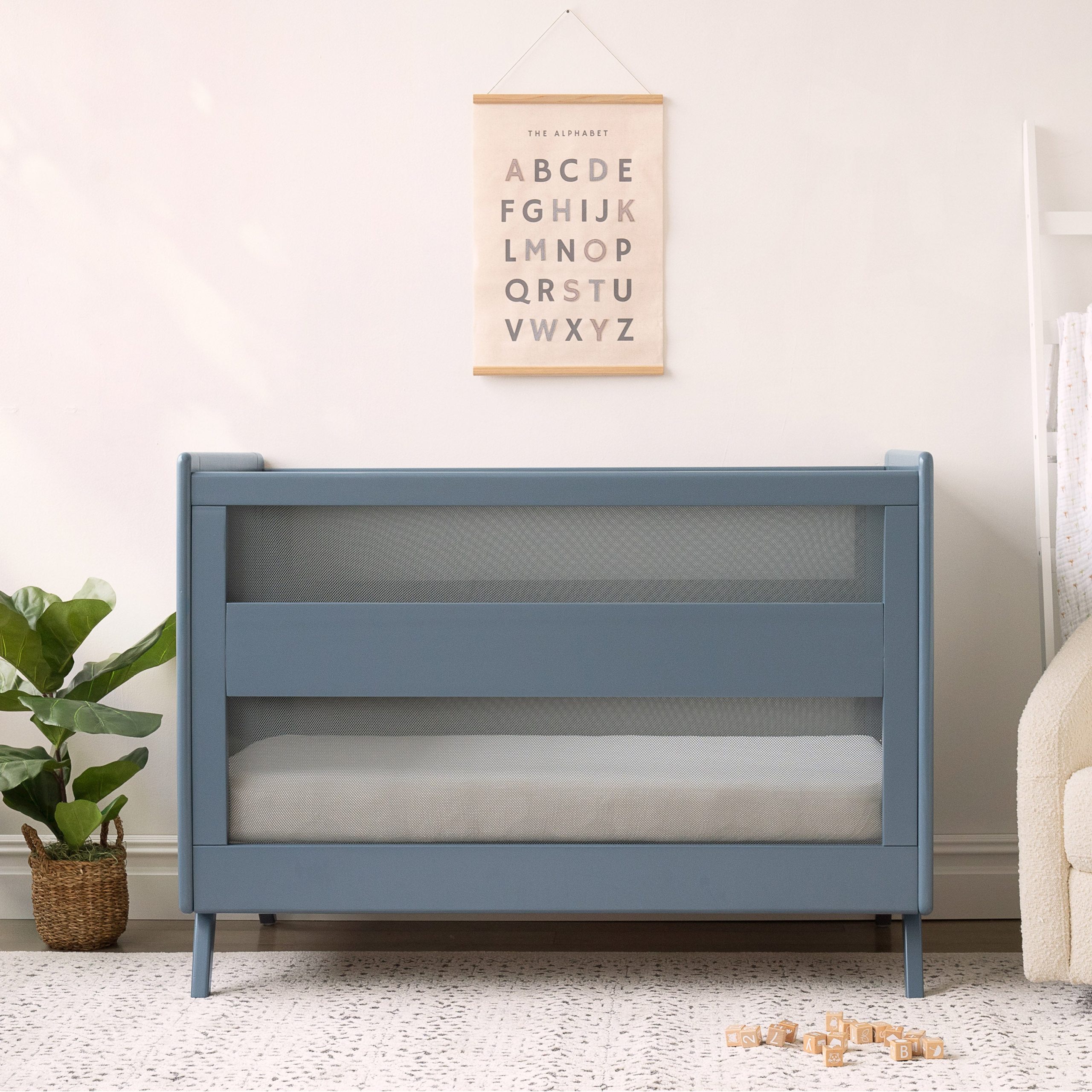 3-in-1 Convertible Full Size Breathable Mesh Crib