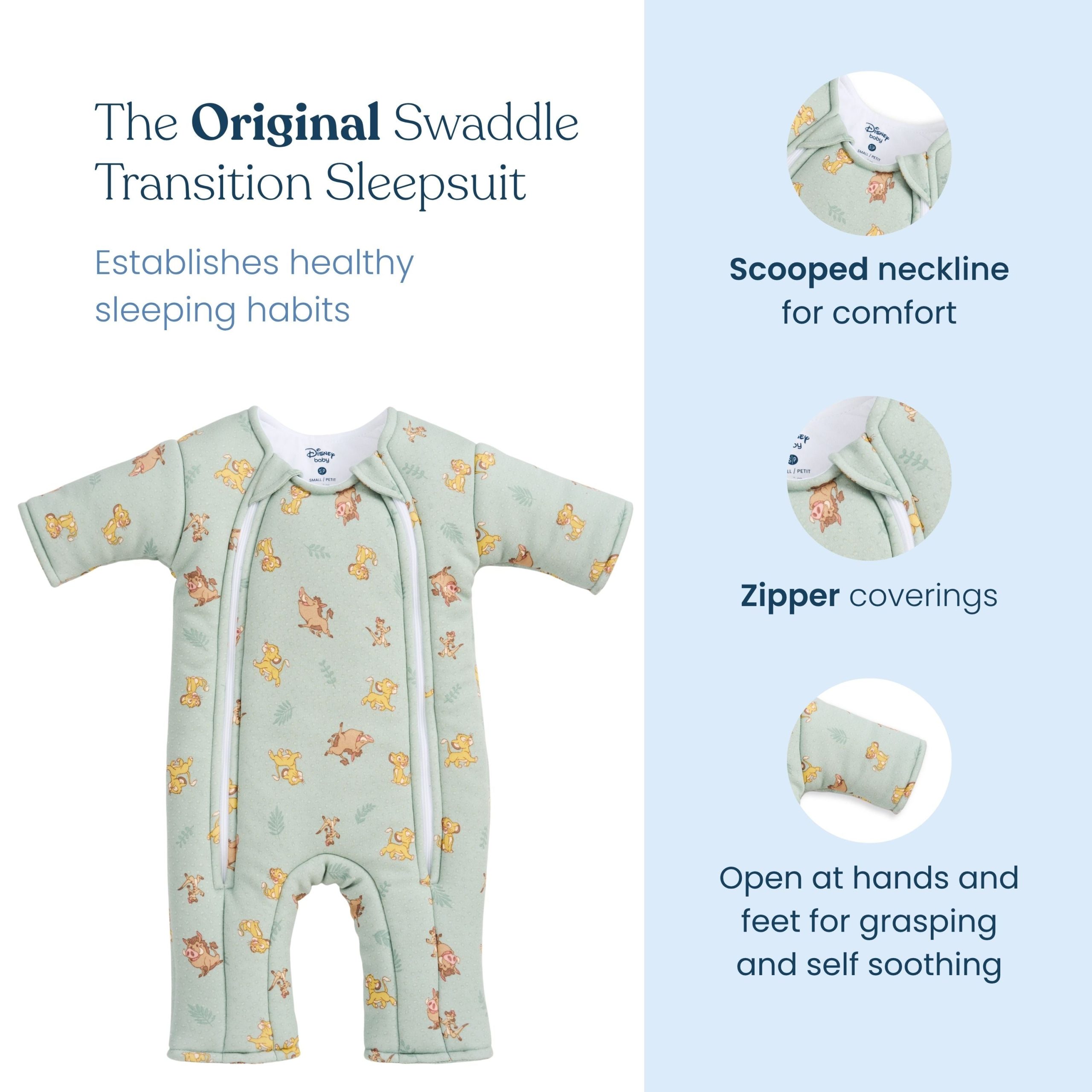 Disney® Lion King Baby Merlin's Magic Sleepsuit® 100% Cotton - Image 4