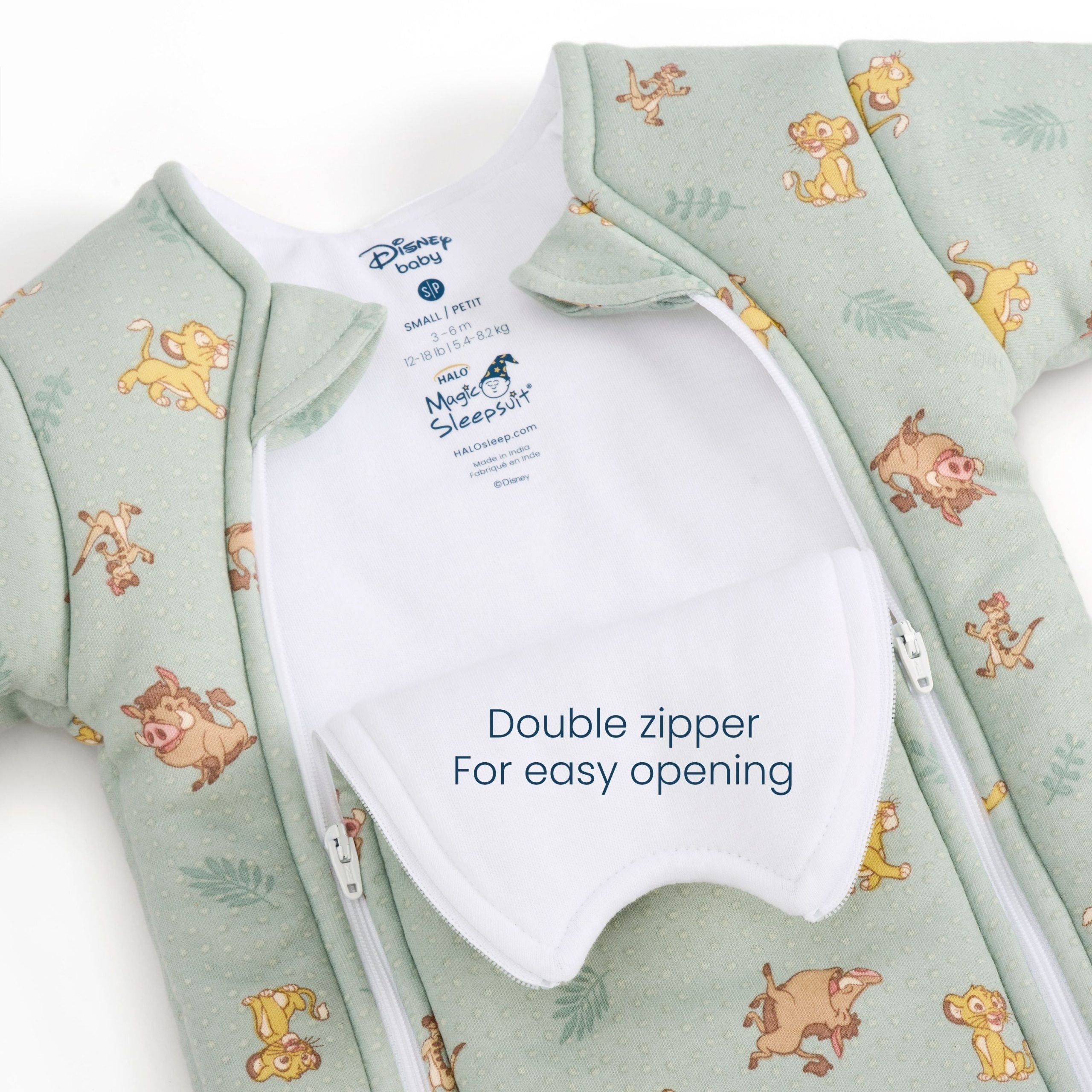 Disney® Lion King Baby Merlin's Magic Sleepsuit® 100% Cotton - Image 3