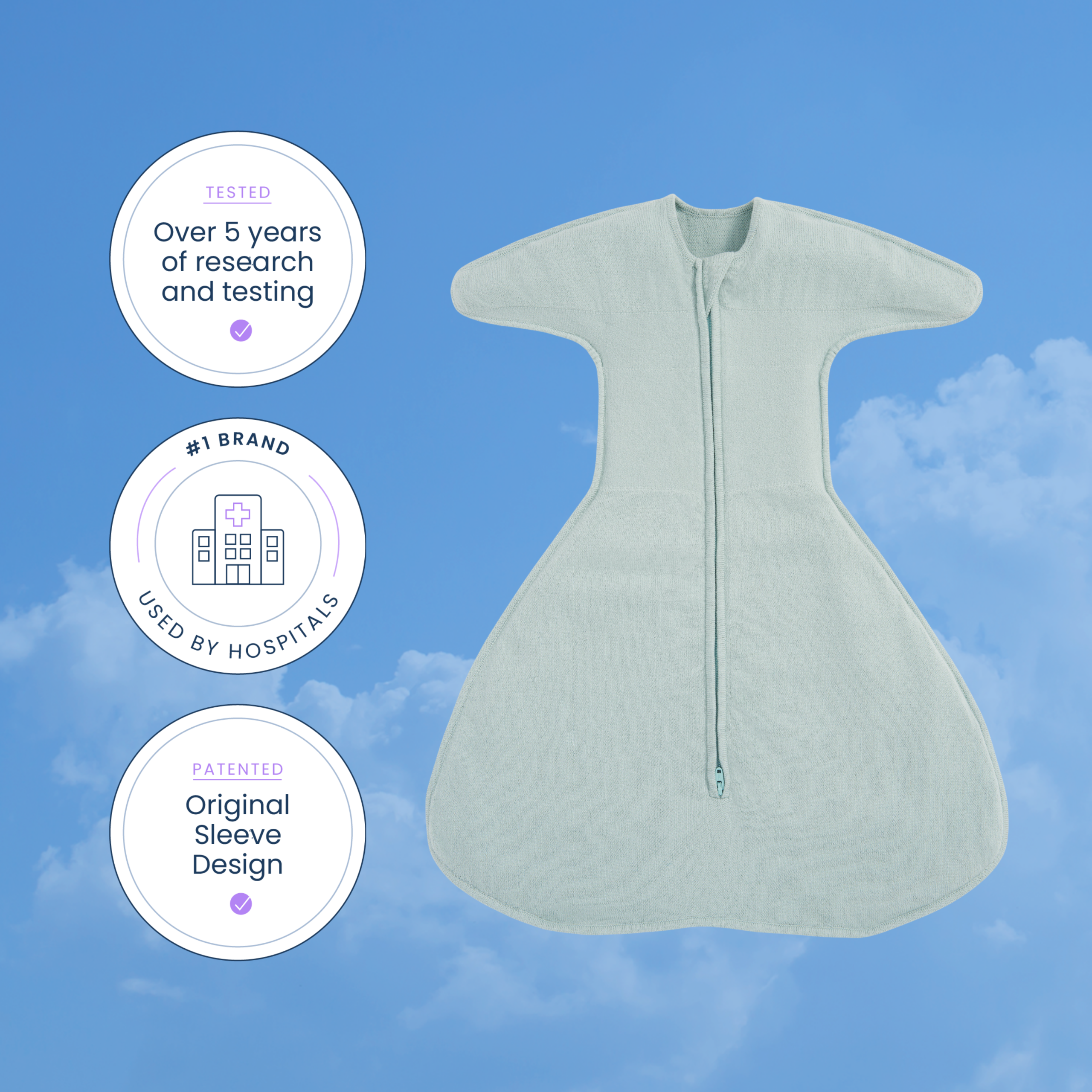 SwaddleStretch™ Newborn Swaddle TOG 0.5 - Image 2