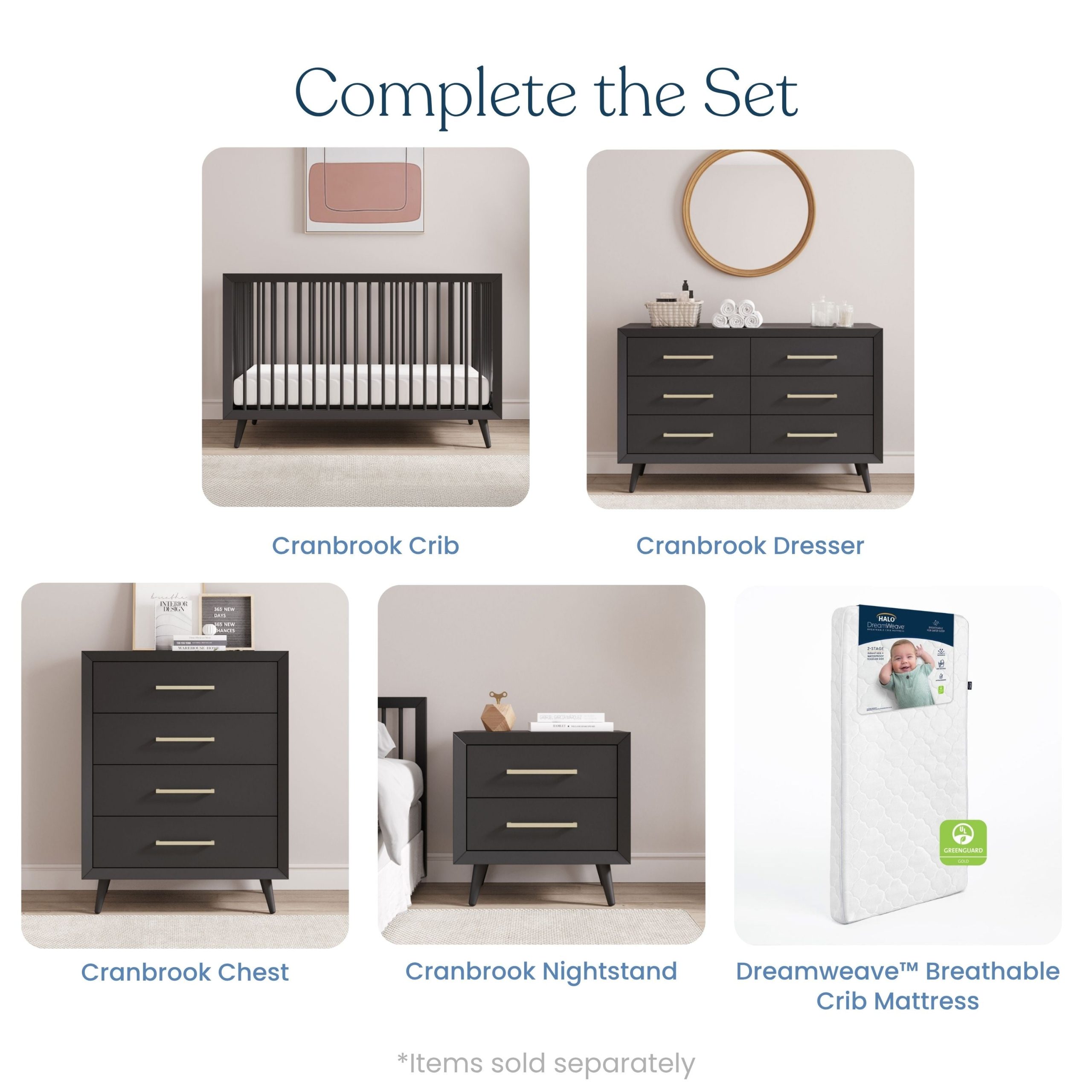 Cranbrook 4-in-1 Convertible Crib. Ebony - Image 6