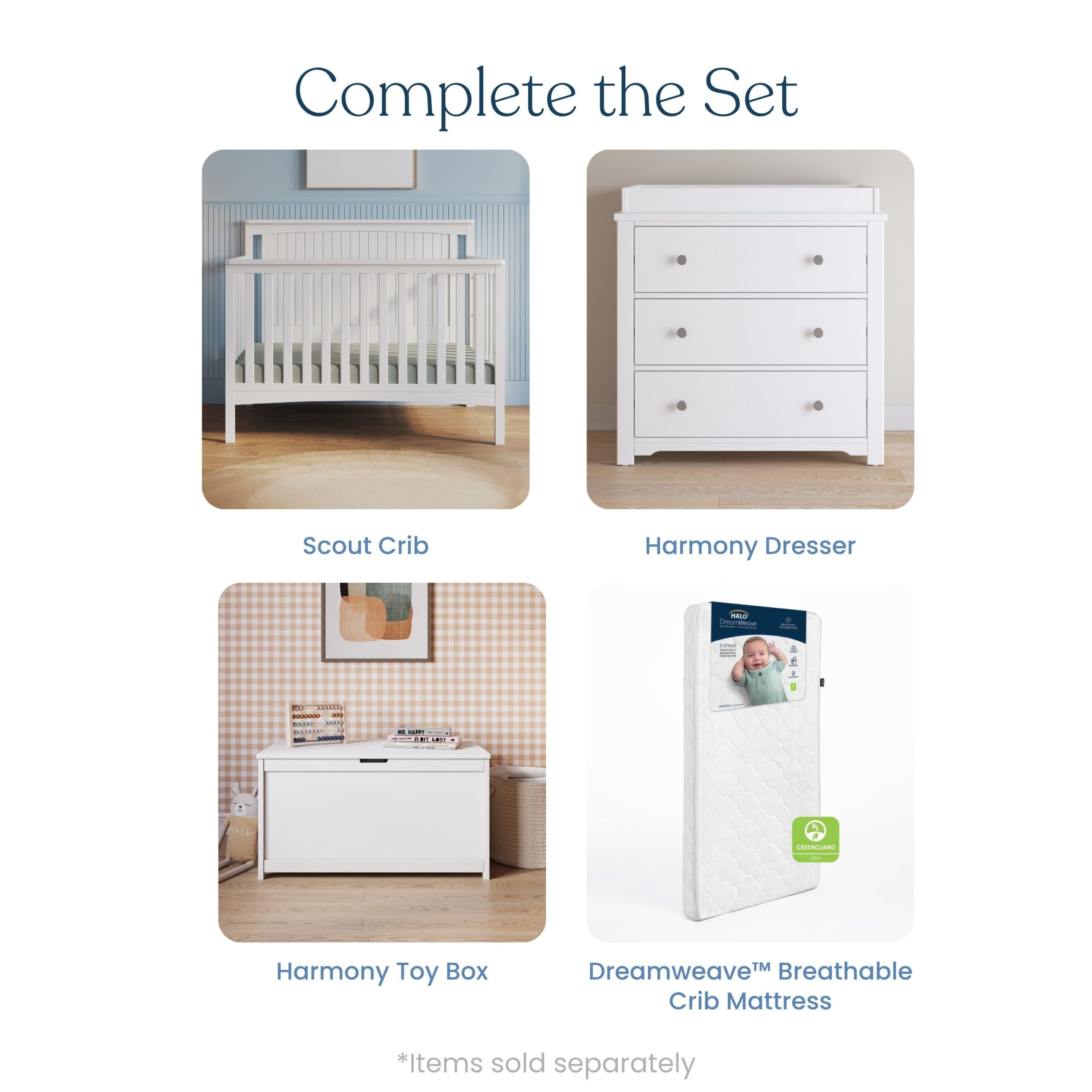 Scout 4-in-1 Convertible Crib. Matte White - Image 6