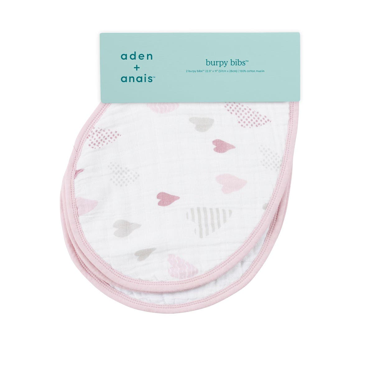 boutique 100% cotton muslin burpy bibs 2 pack - Image 5