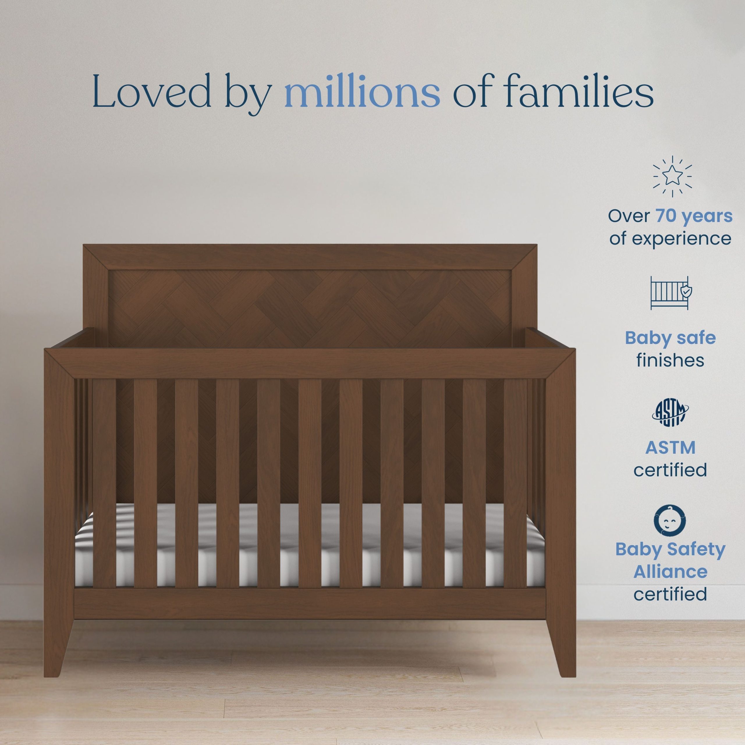 Kieran 4-in-1 Convertible Crib. Toasted Chestnut - Image 7