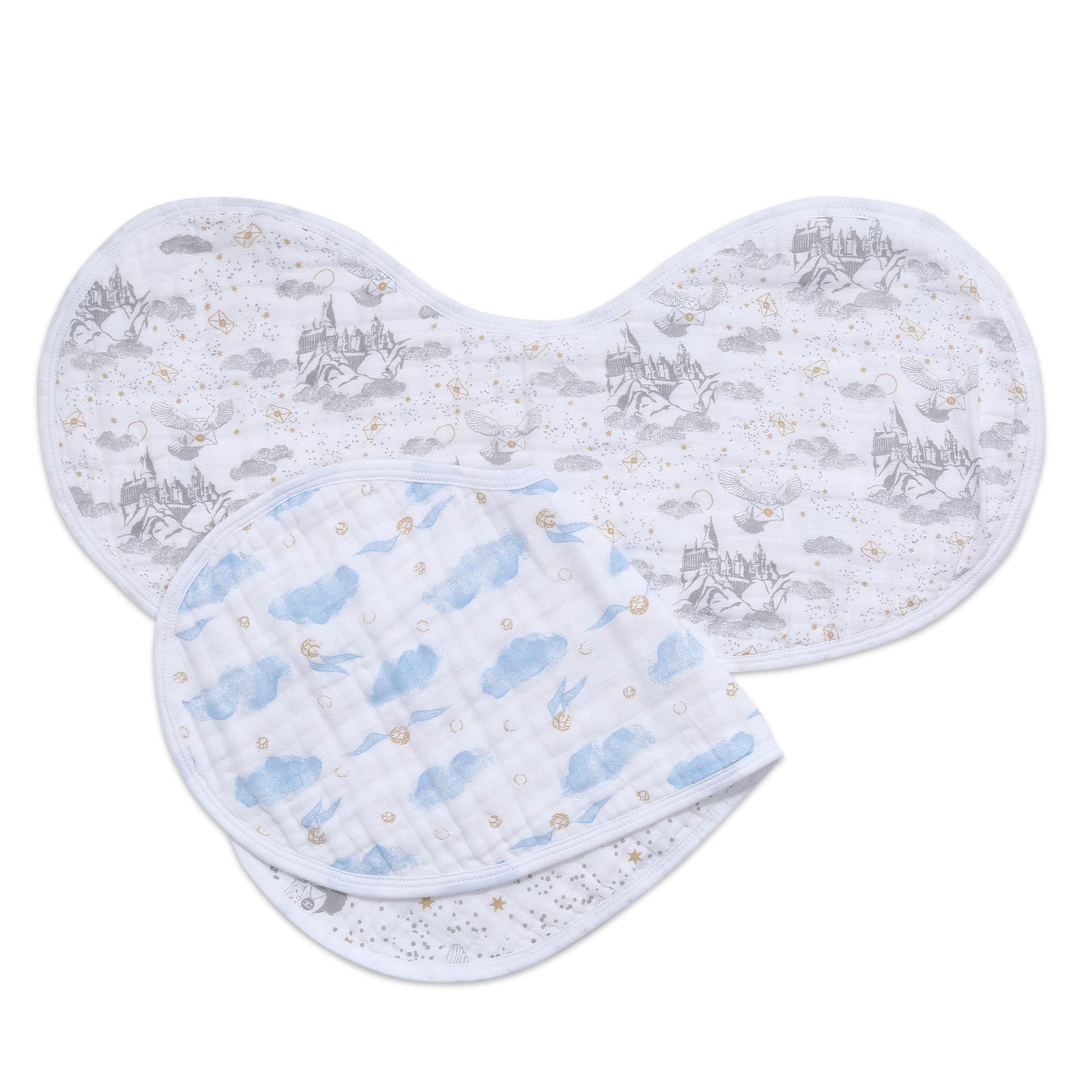 boutique 100% cotton muslin burpy bibs 2 pack - Image 3
