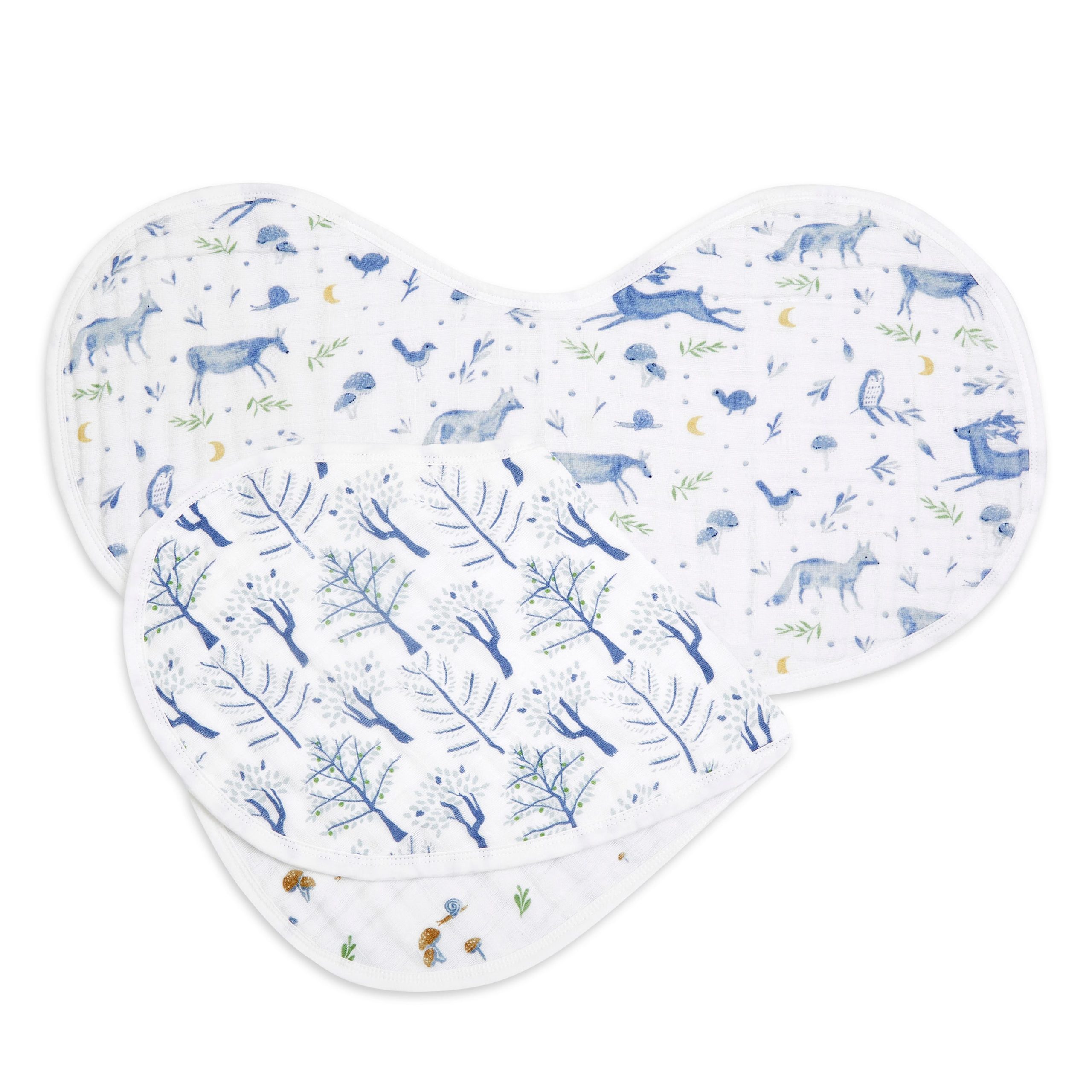 organic cotton muslin burpy bibs 2 pack - Image 4