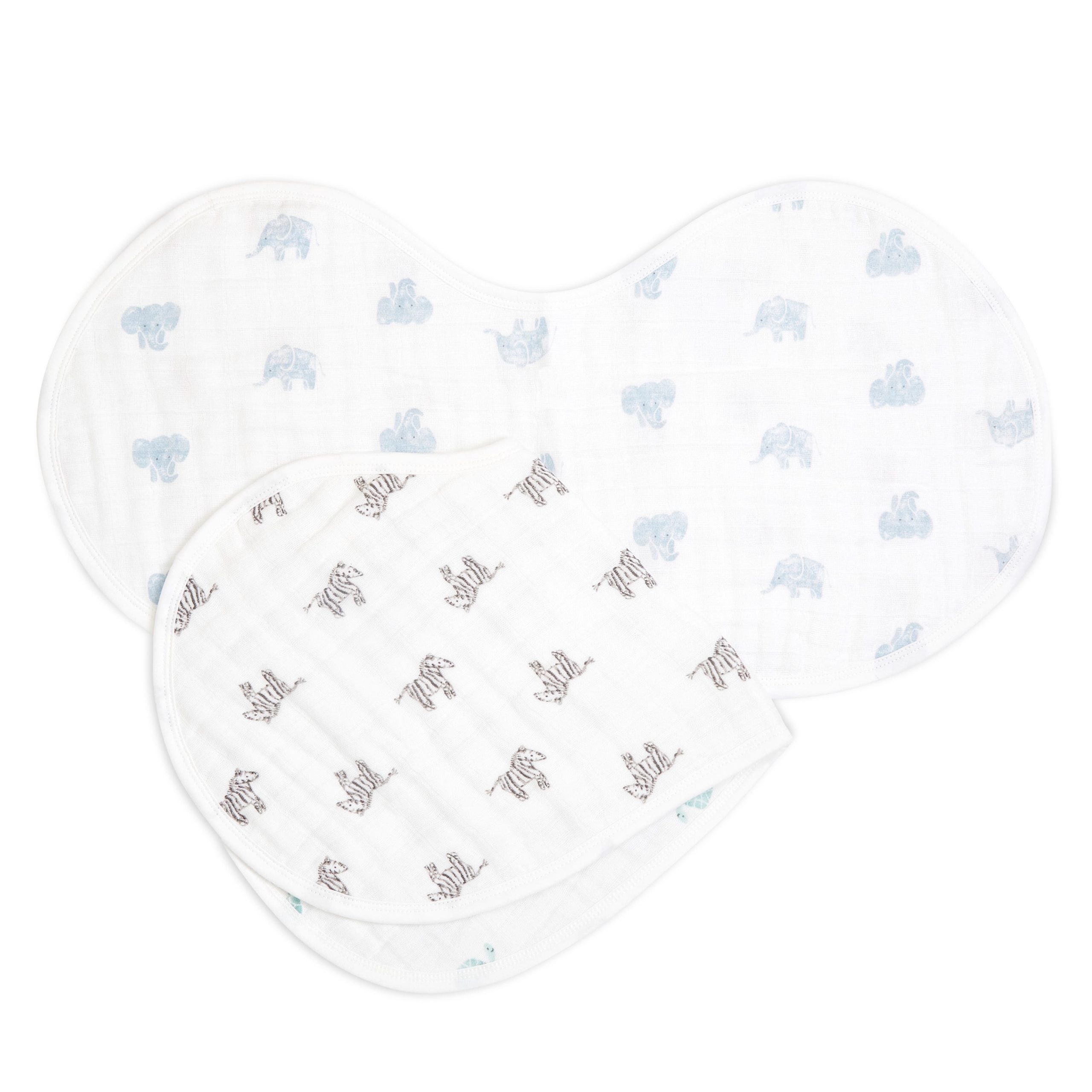 organic cotton muslin burpy bibs 2 pack - Image 6