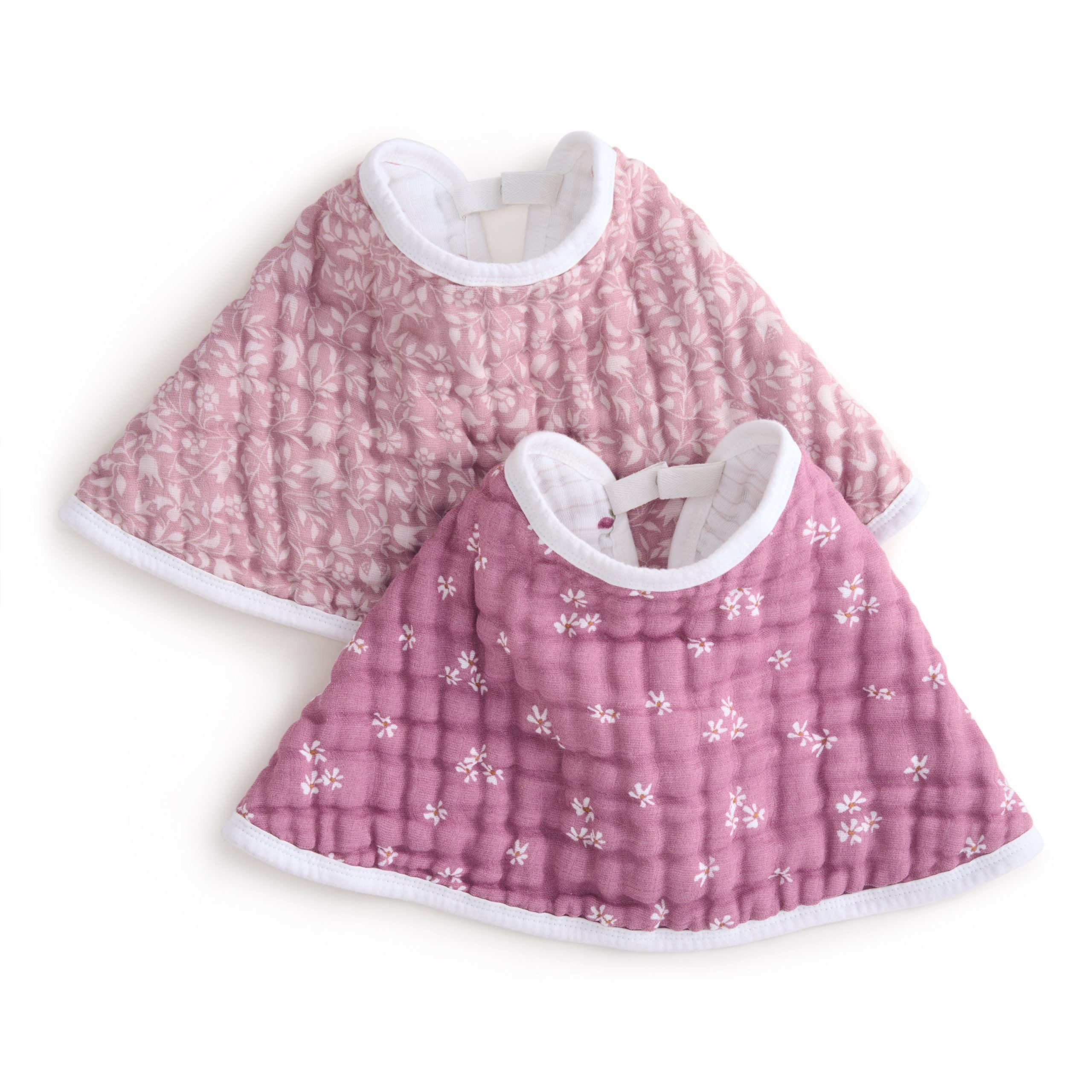 organic cotton muslin burpy bibs 2 pack
