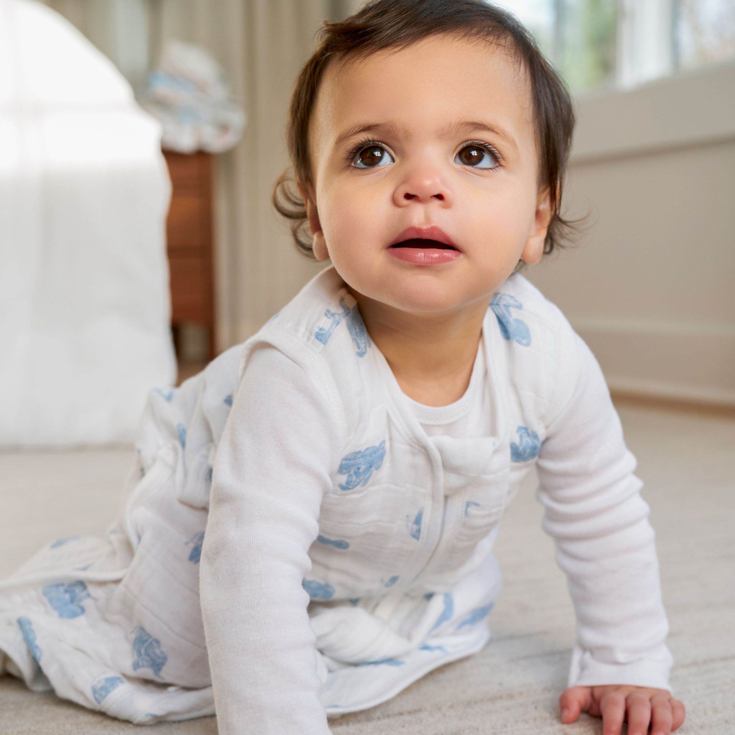 organic cotton light sleep sack TOG 1.0 - Image 2