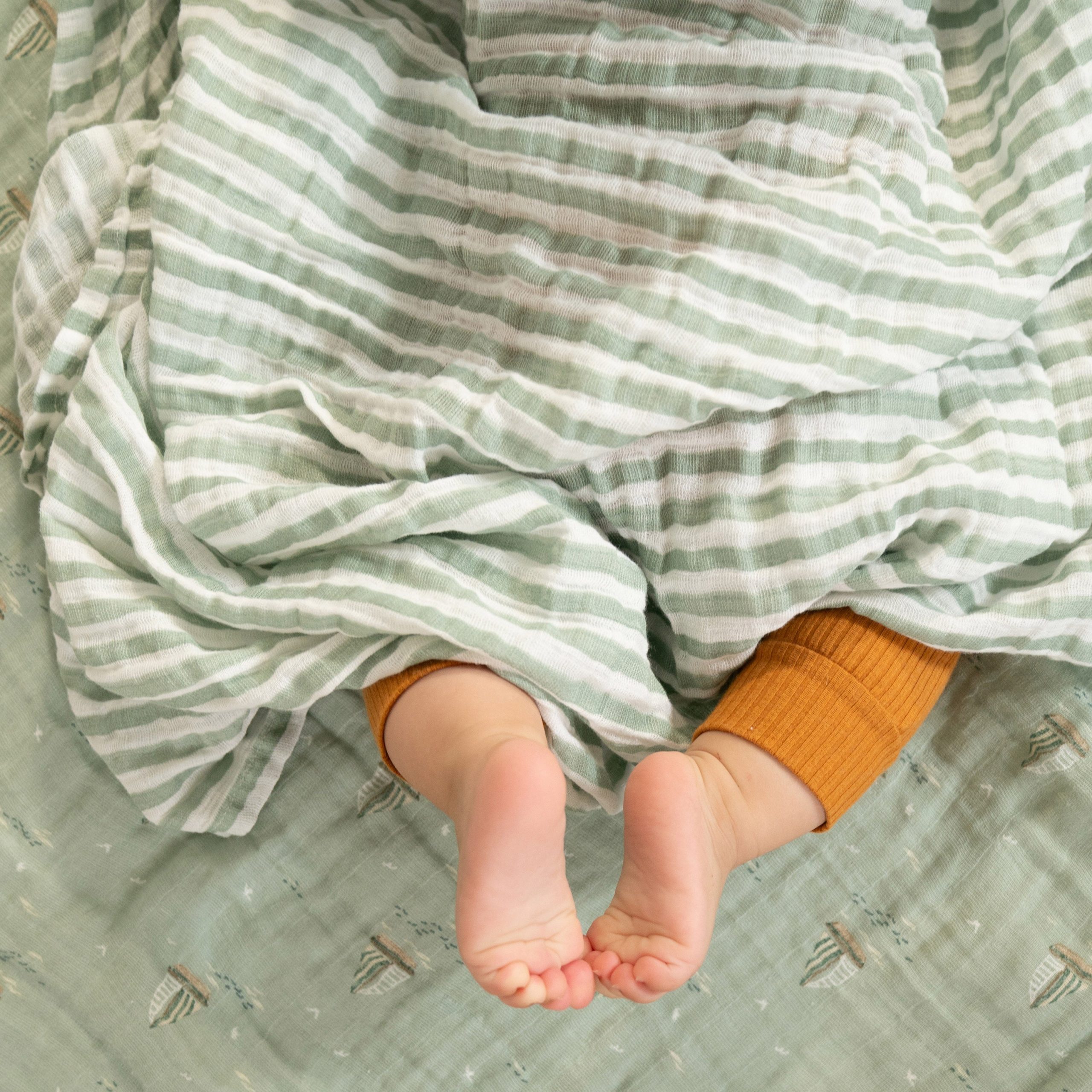 organic cotton muslin swaddle blanket 2 pack - Image 2