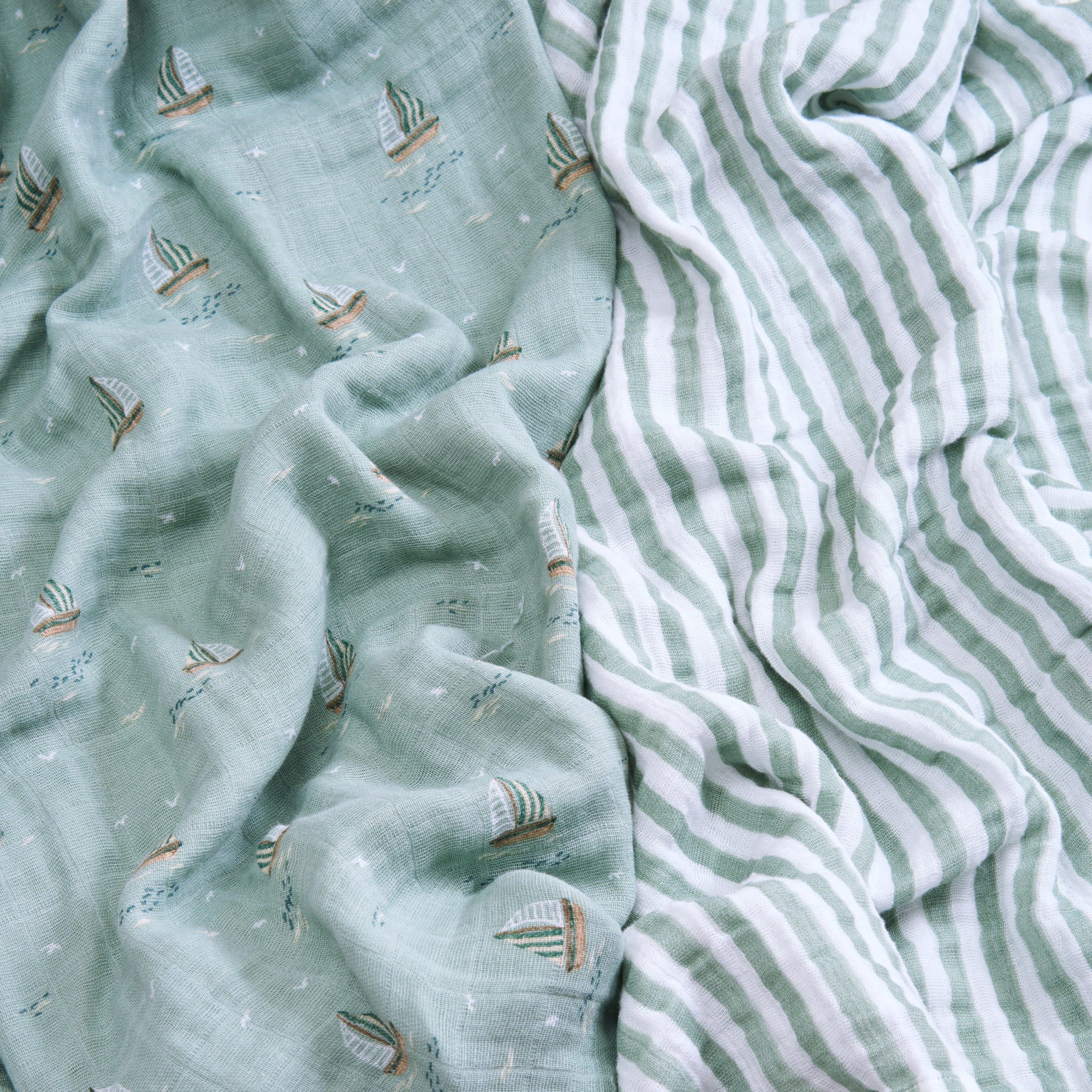 organic cotton muslin swaddle blanket 2 pack - Image 4
