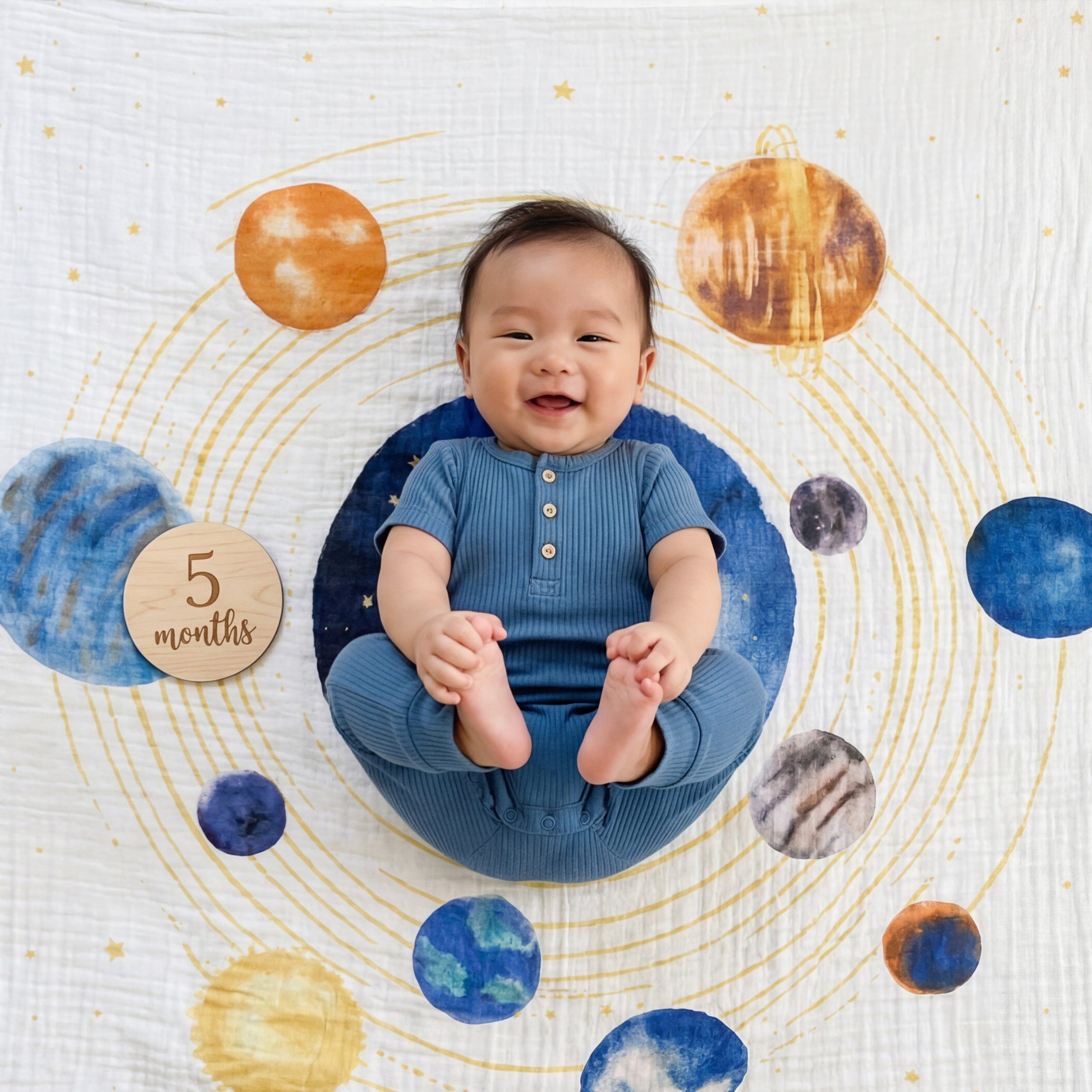 organic cotton muslin dream blanket - Image 3