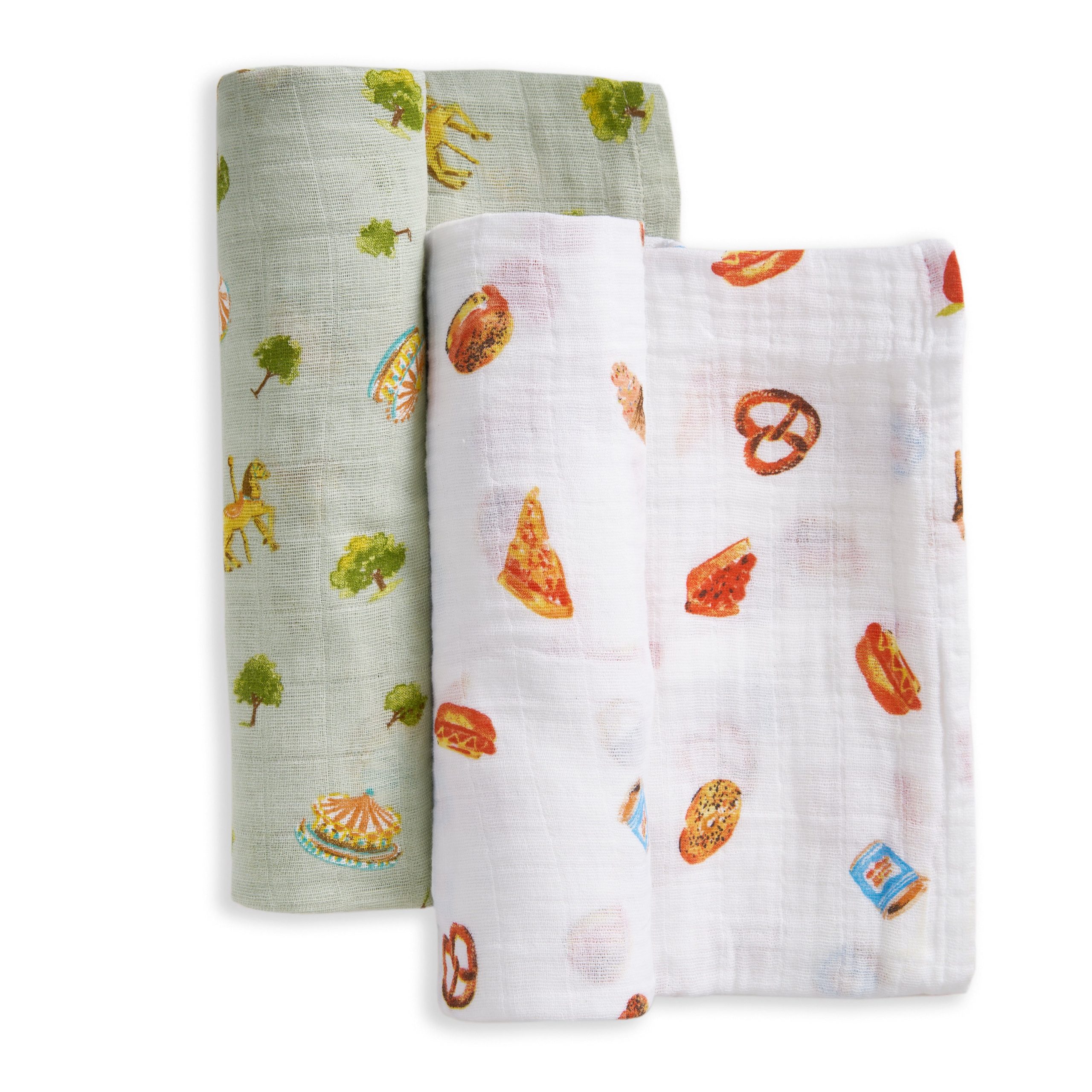 organic cotton muslin swaddle blanket 2 pack - Image 3