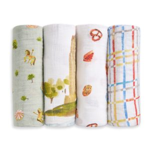 organic cotton muslin swaddle blanket 4 pack