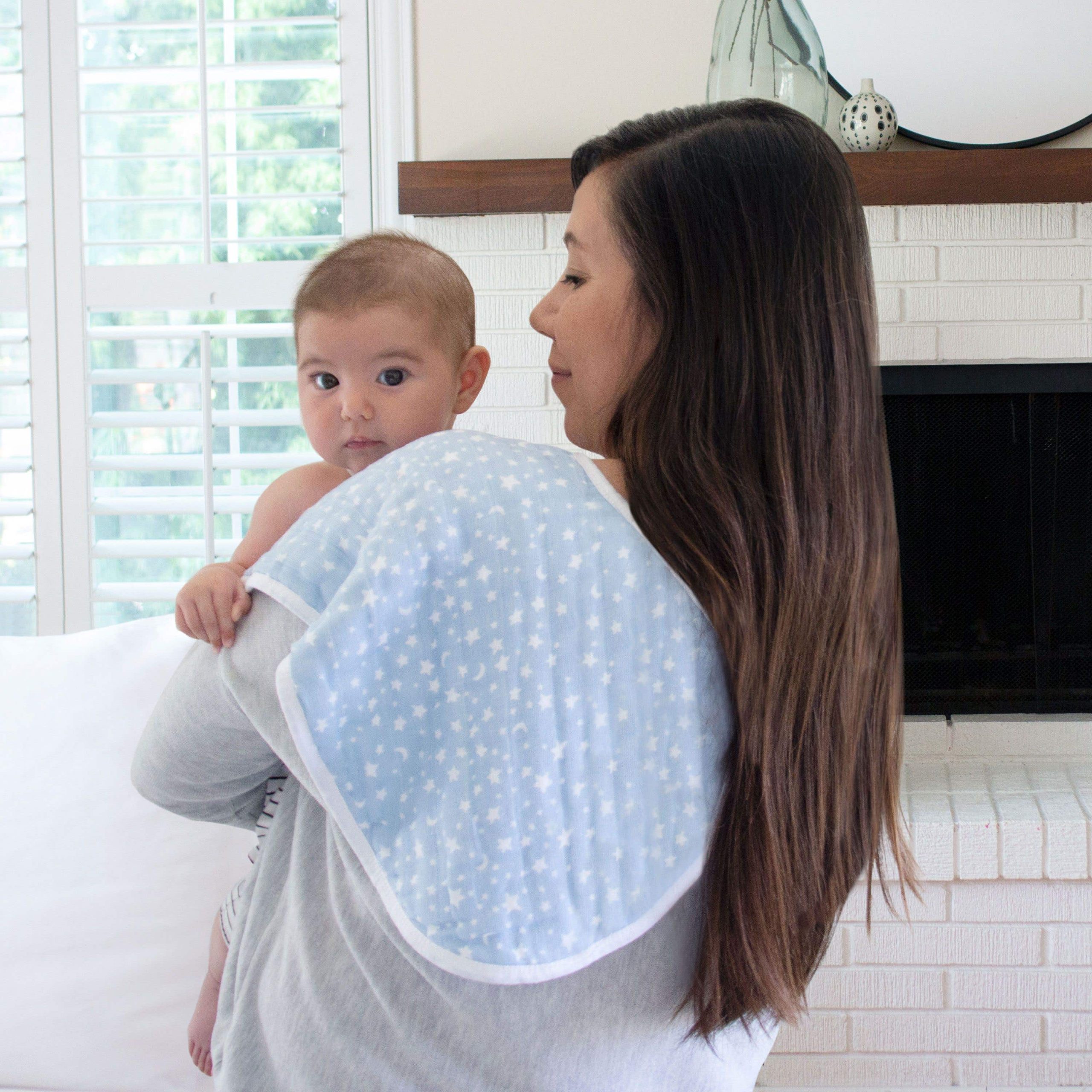 boutique 100% cotton muslin burpy bibs 2 pack - Image 2