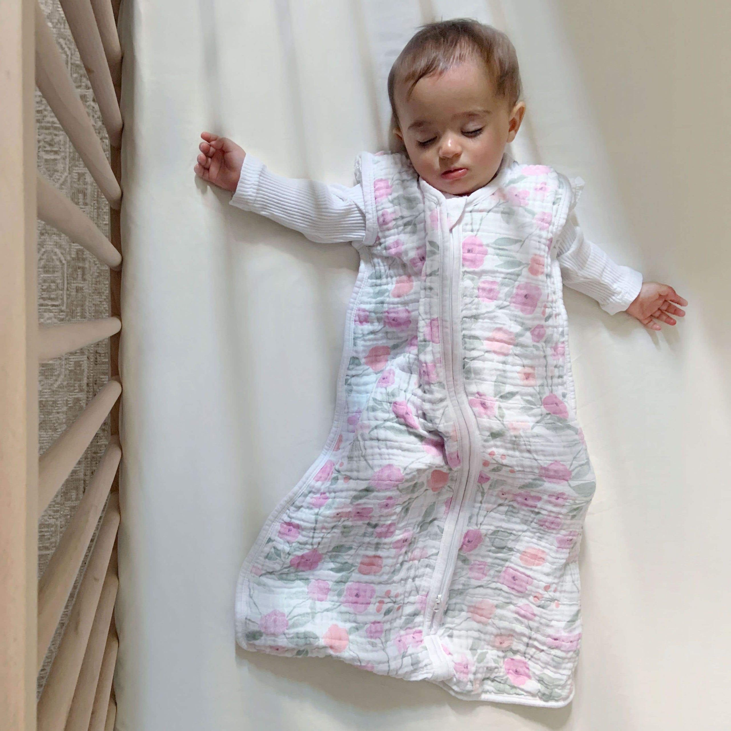 boutique 100% cotton muslin light sleep sack TOG 1.0 - Image 2
