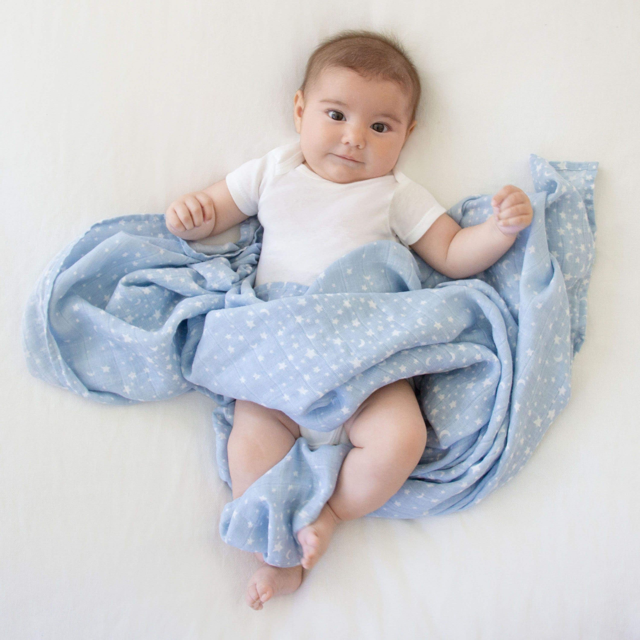 boutique 100% cotton muslin swaddle blanket - Image 2