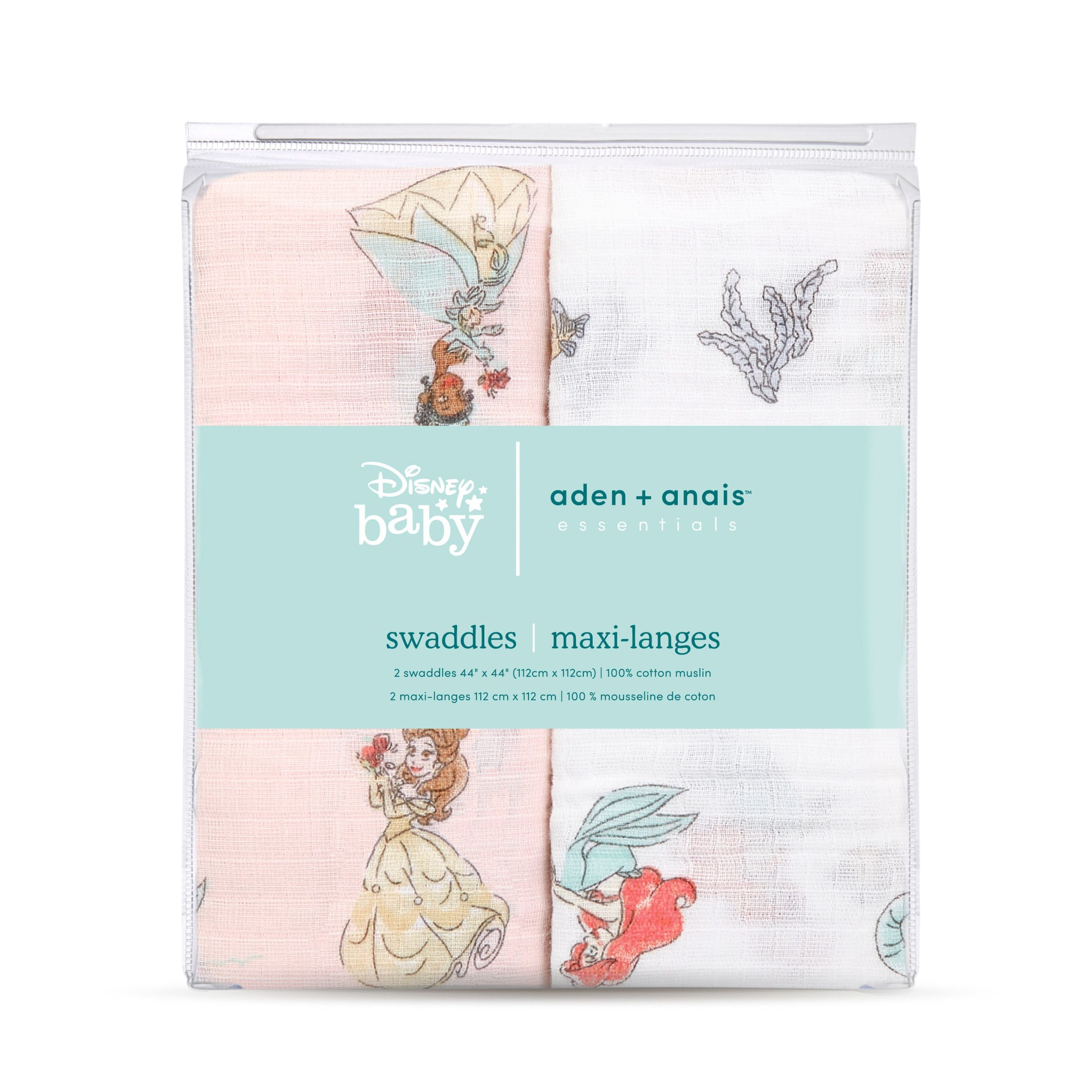 Disney™ essentials cotton muslin swaddle blanket 2 pack - Image 5