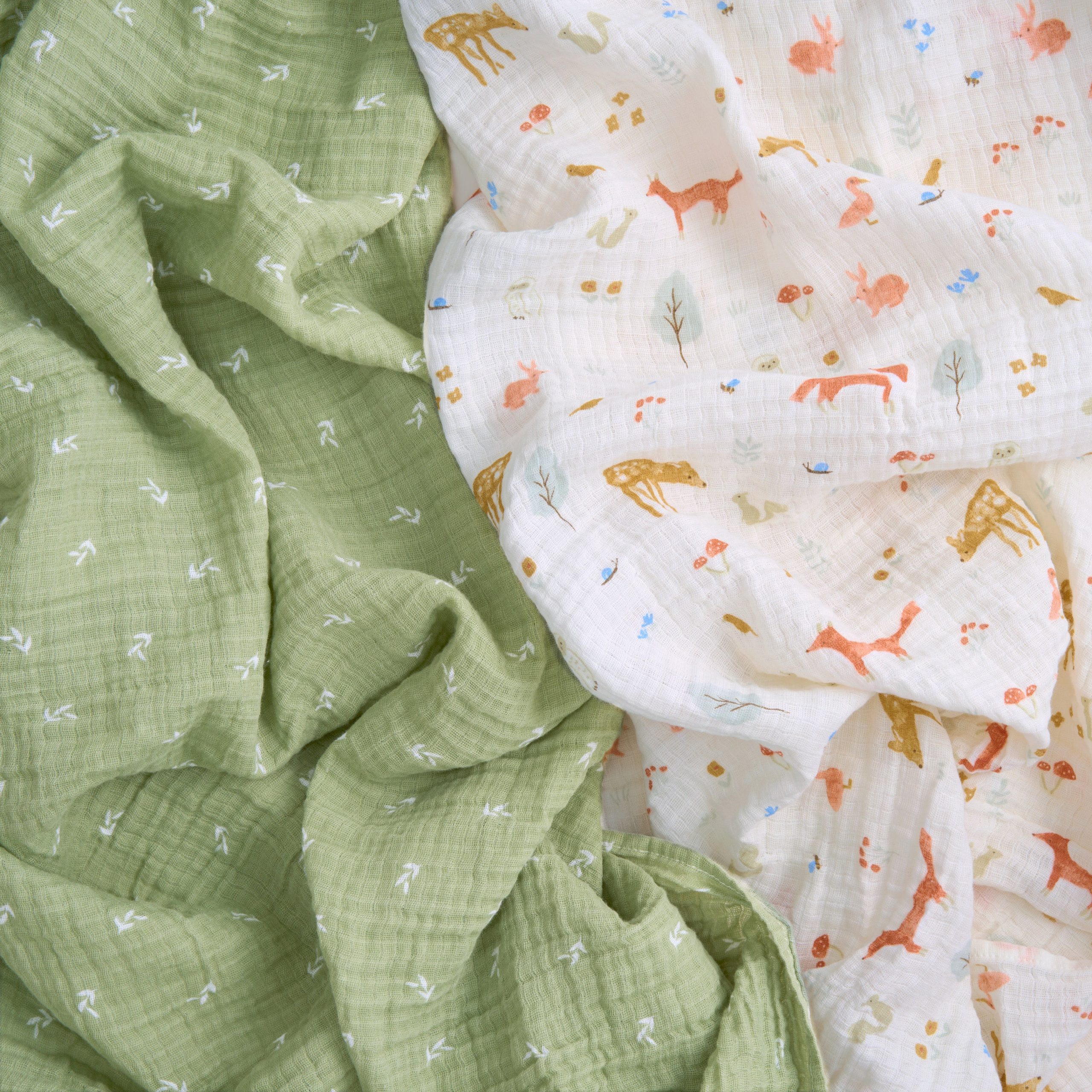 essentials cotton muslin swaddle blanket 2 pack - Image 4