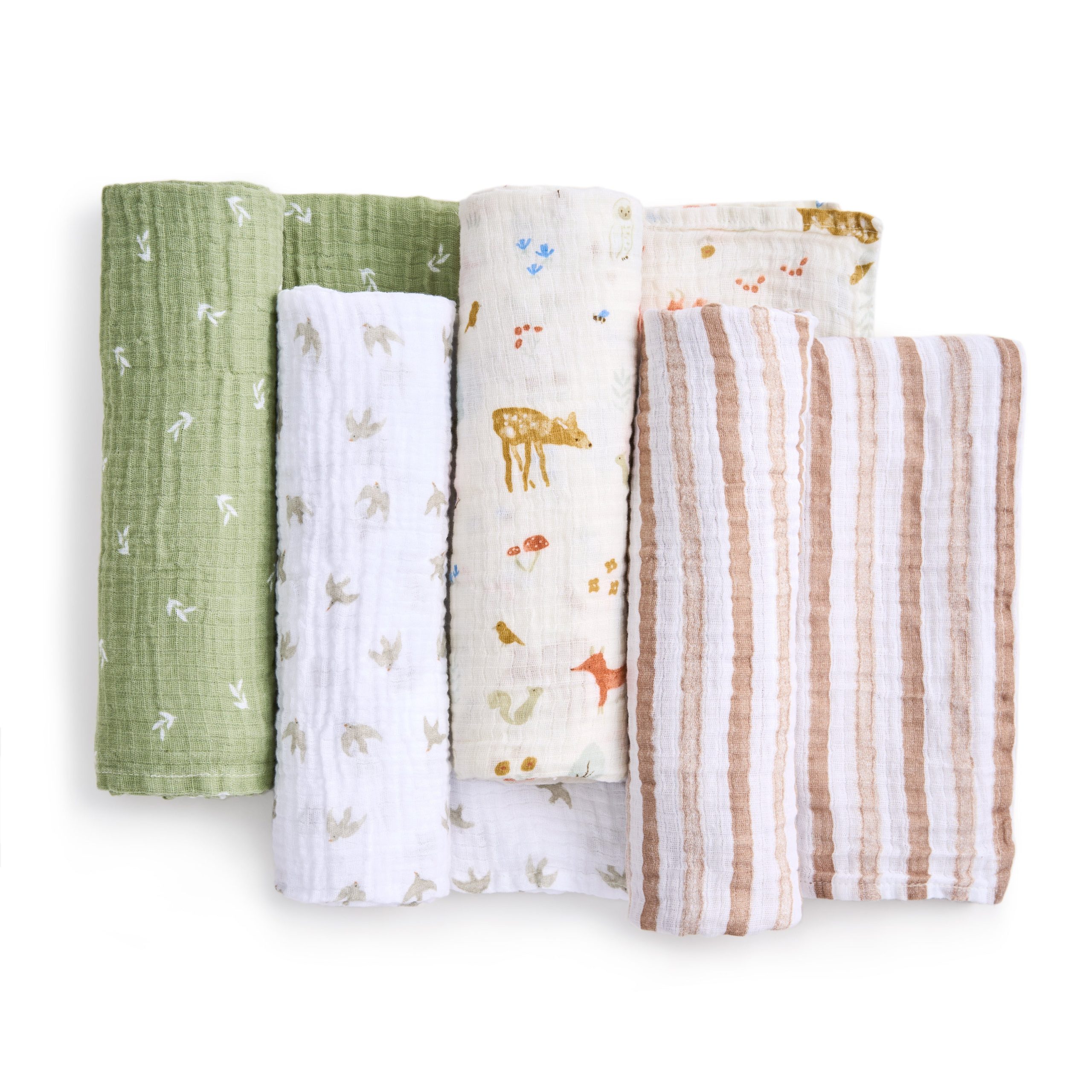 essentials cotton muslin swaddle blanket 4 pack - Image 3
