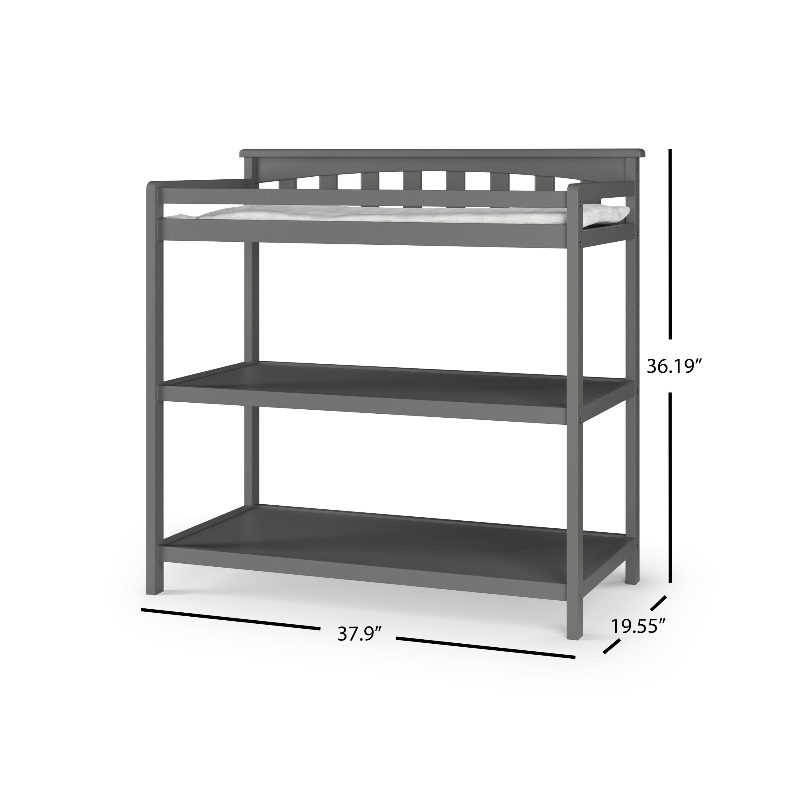 Flat Top Baby Changing Table. Cool Gray - Image 5