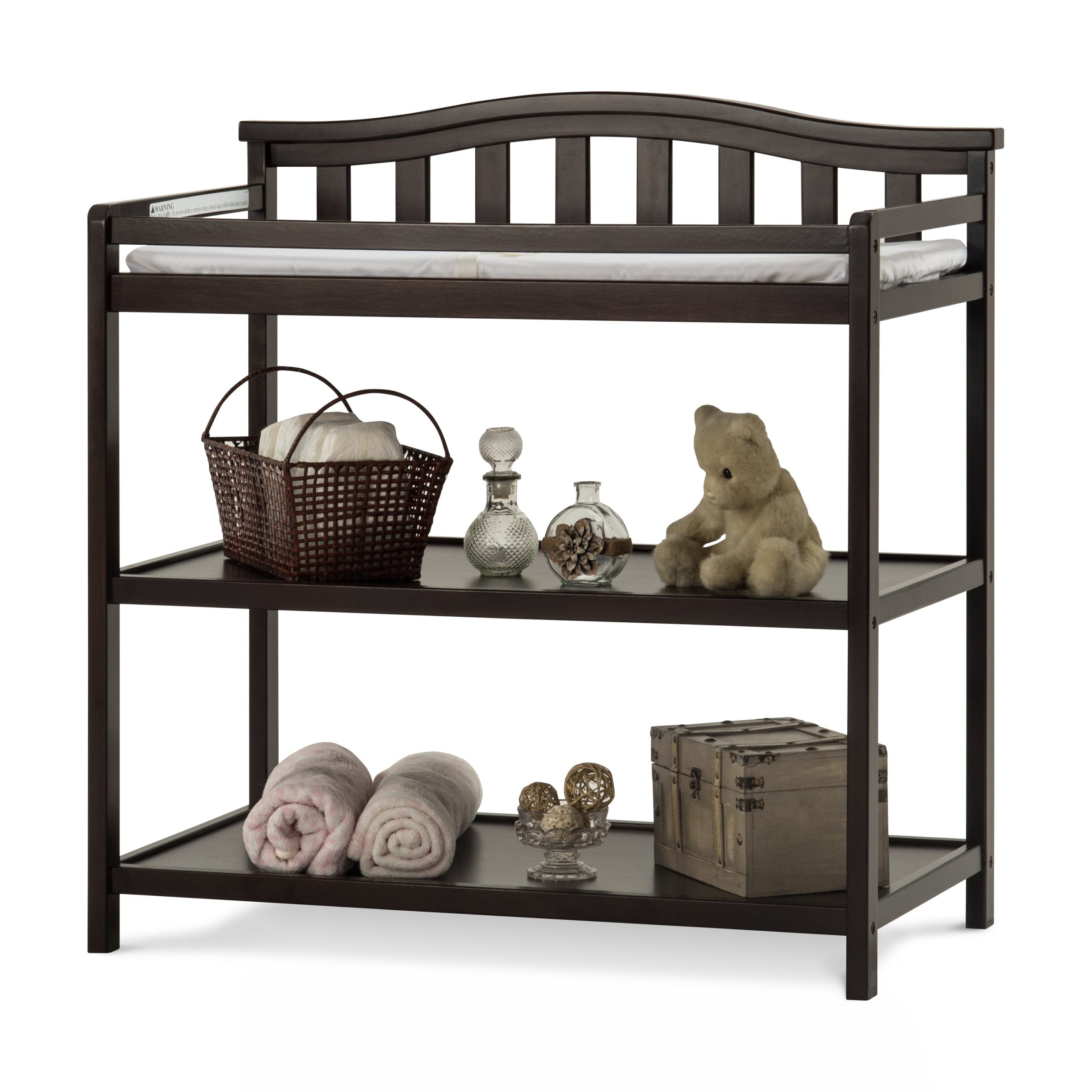 Arch Top Baby Changing Table. Jamocha