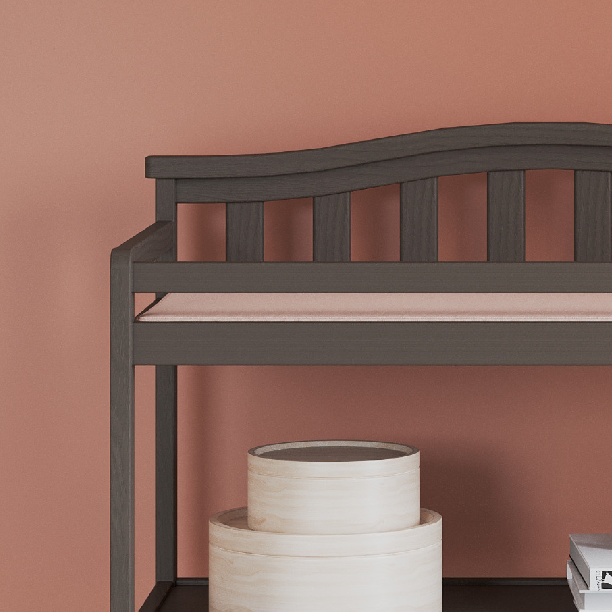 Arch Top Baby Changing Table. Dapper Gray - Image 14