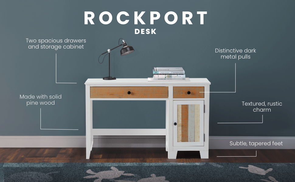 Rockport Desk - Sandstone - Image 6
