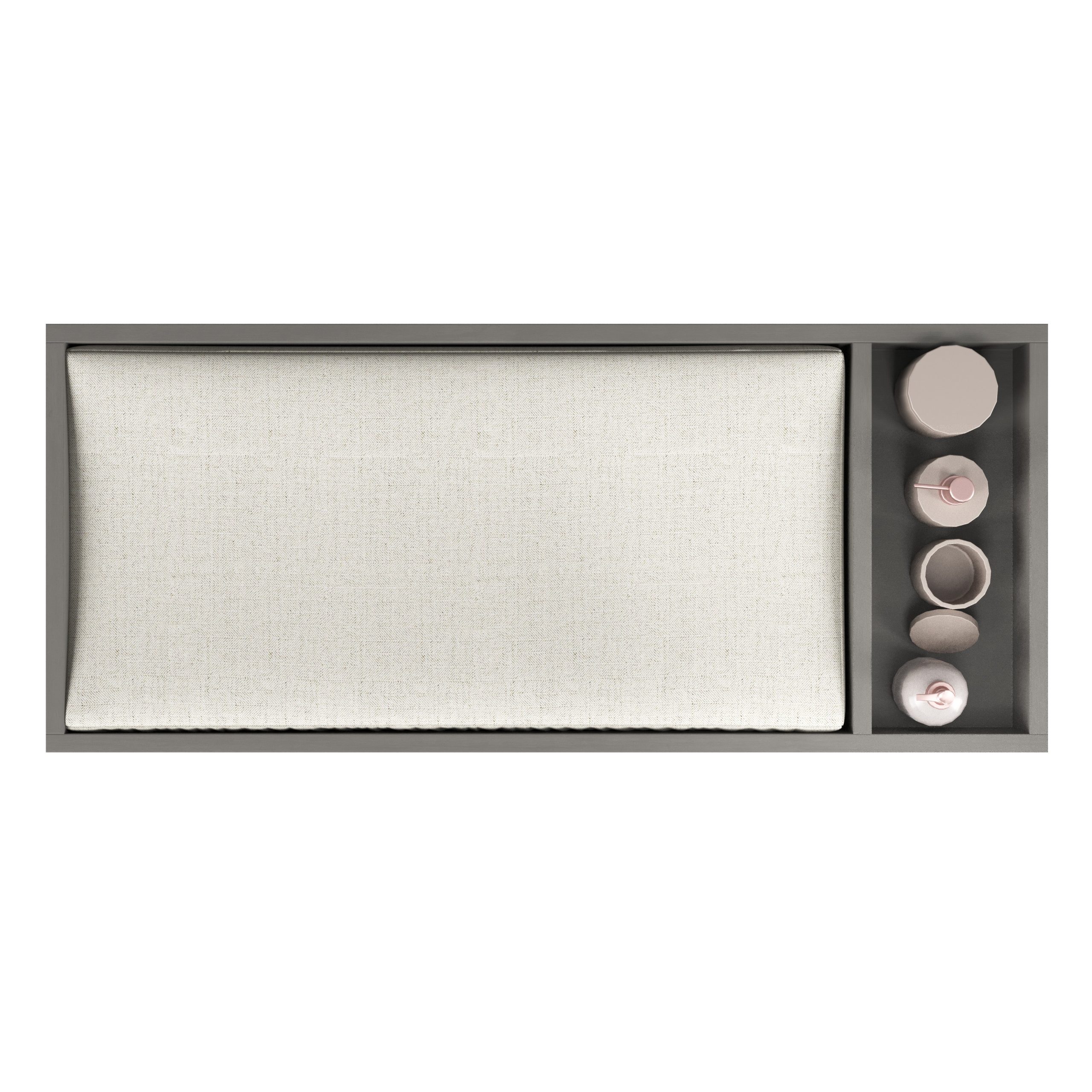 F01792 - Universal Changing Table Topper. Lunar Gray - Image 5