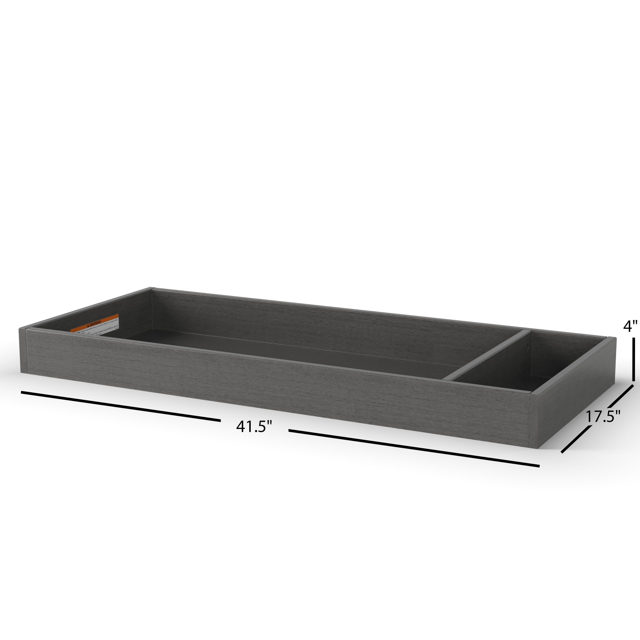 F01792 - Universal Changing Table Topper. Midnight Gray - Image 4