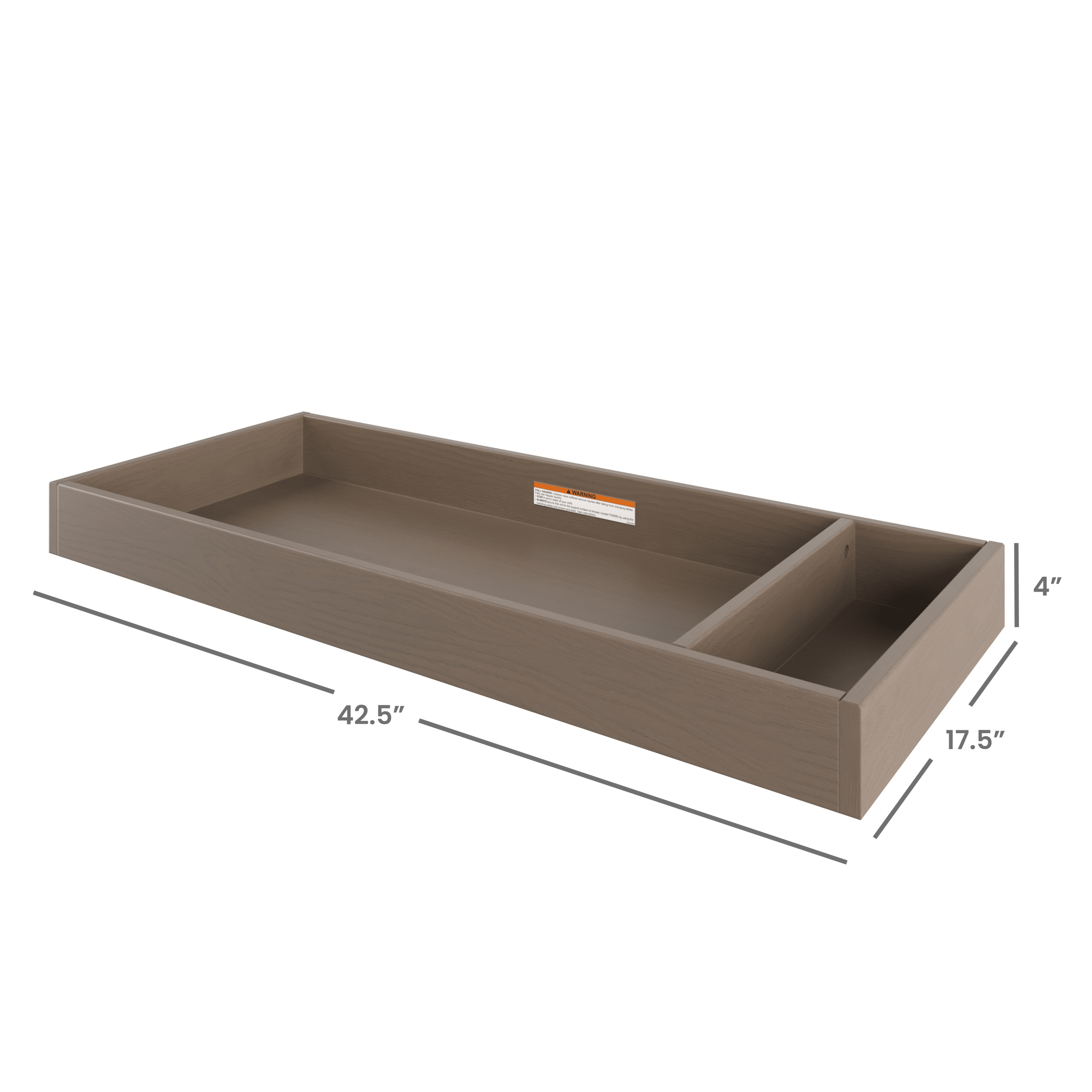 F01792 - Universal Changing Table Topper. Dusty Heather - Image 2