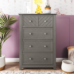 Atwood 4-Drawer Chest. Lunar Gray