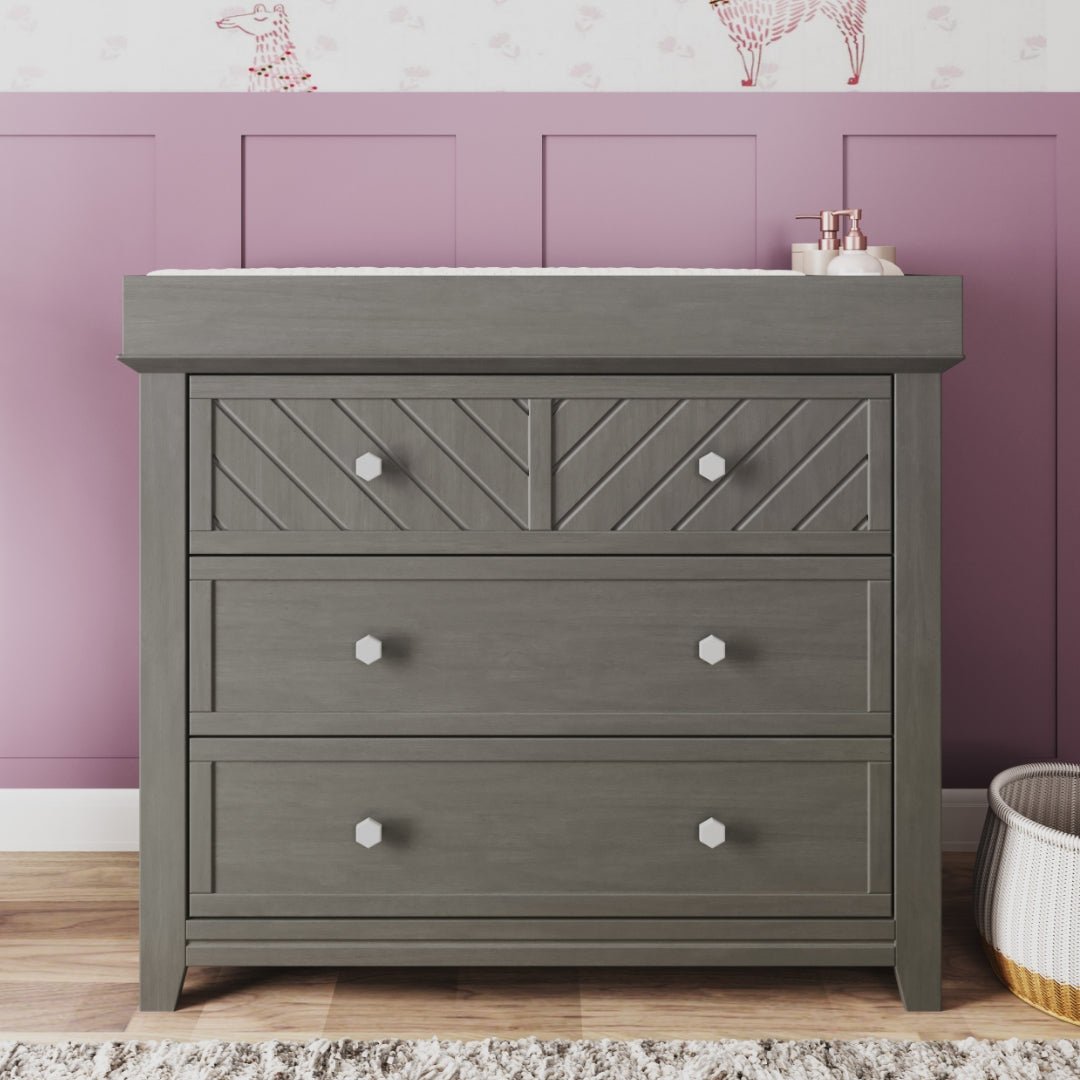 Atwood 3-Piece Nursery Set with Crib. Dresser and Chest - Image 7