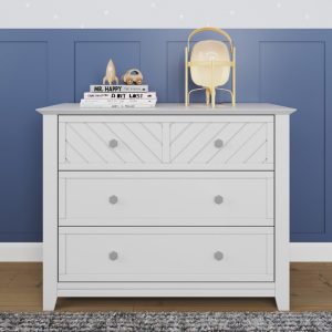 Atwood 3-Drawer Dresser. Matte White