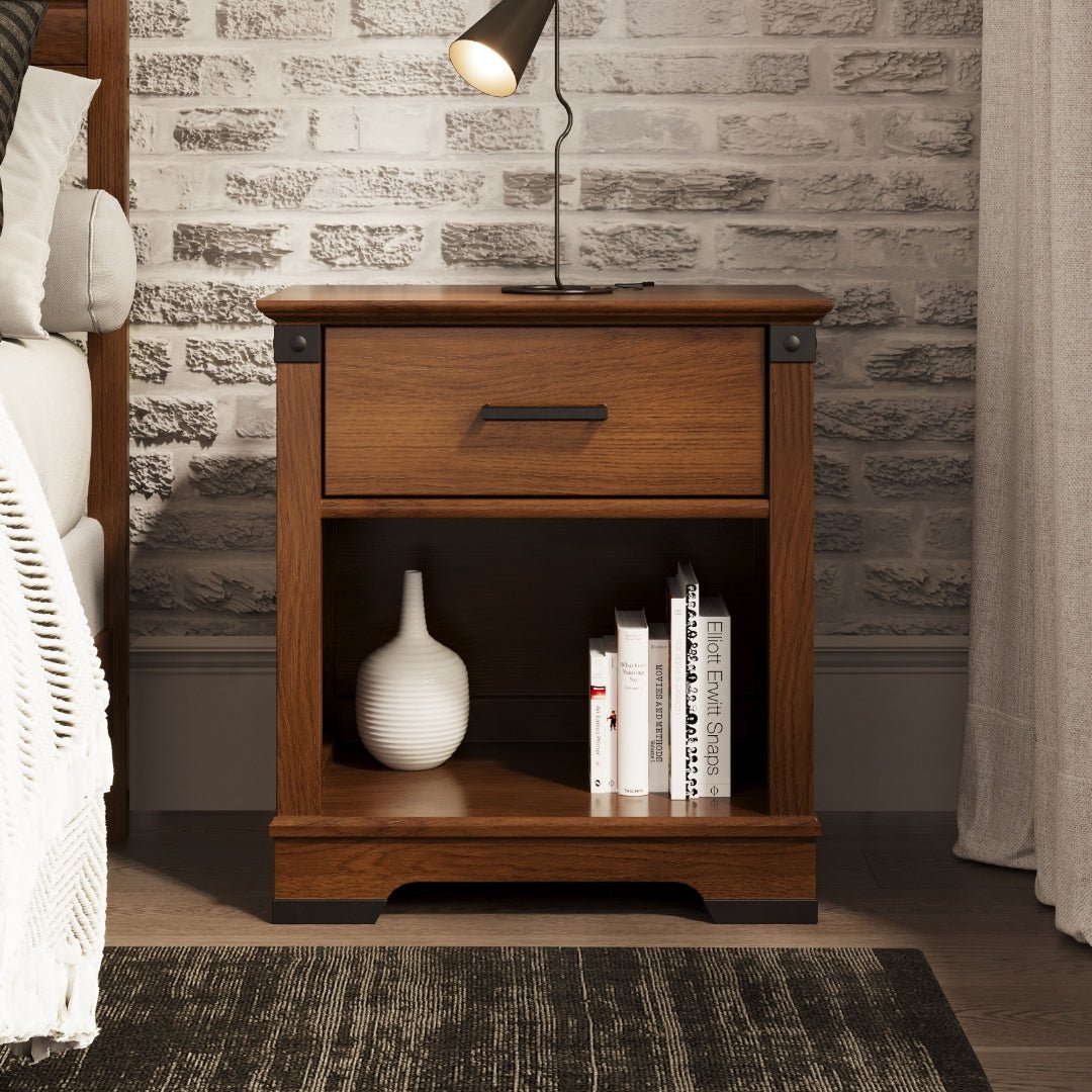 Redmond Nightstand. Coach Cherry