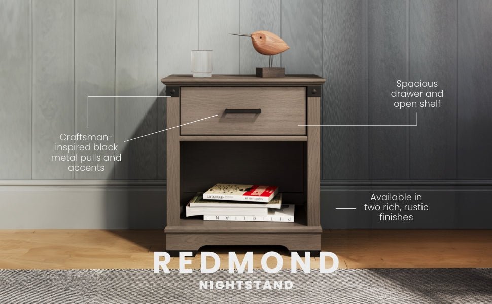 Redmond Nightstand. Dapper Gray - Image 17