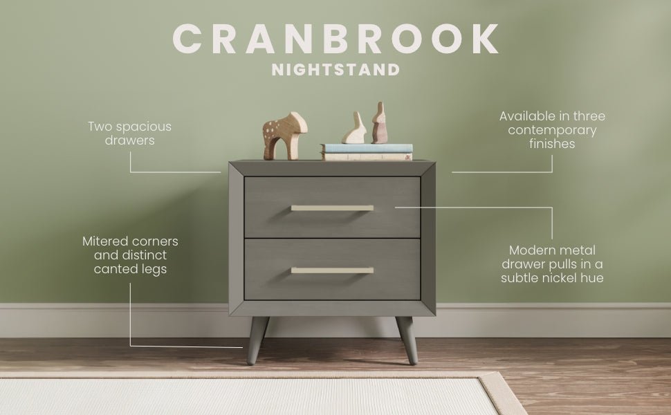 Cranbrook Nightstand. Lunar Gray - Image 4