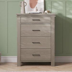 Denman 4 Drawer Chest. Crescent Gray