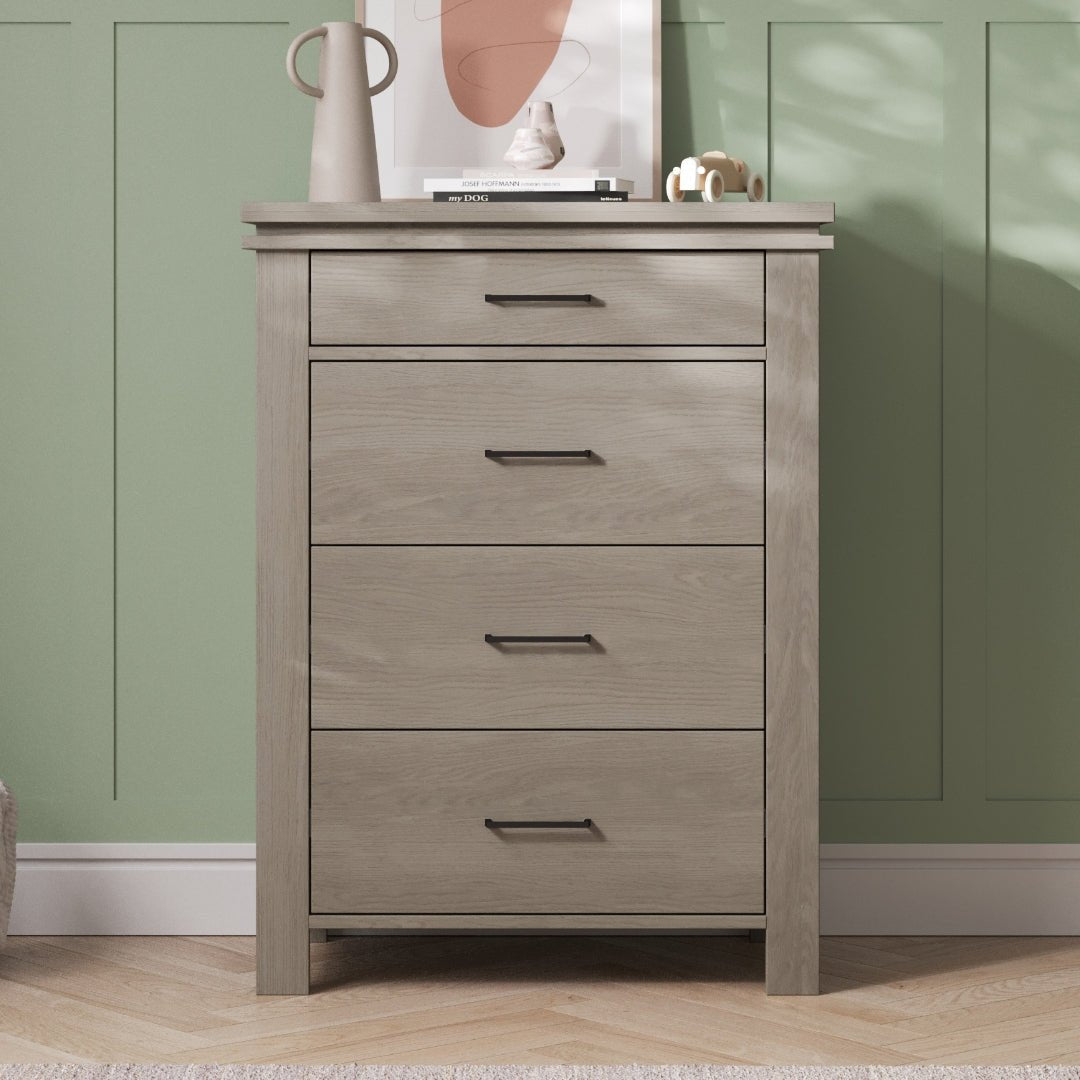 Denman 4 Drawer Chest. Crescent Gray