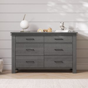 Denman Double Dresser. Midnight Gray