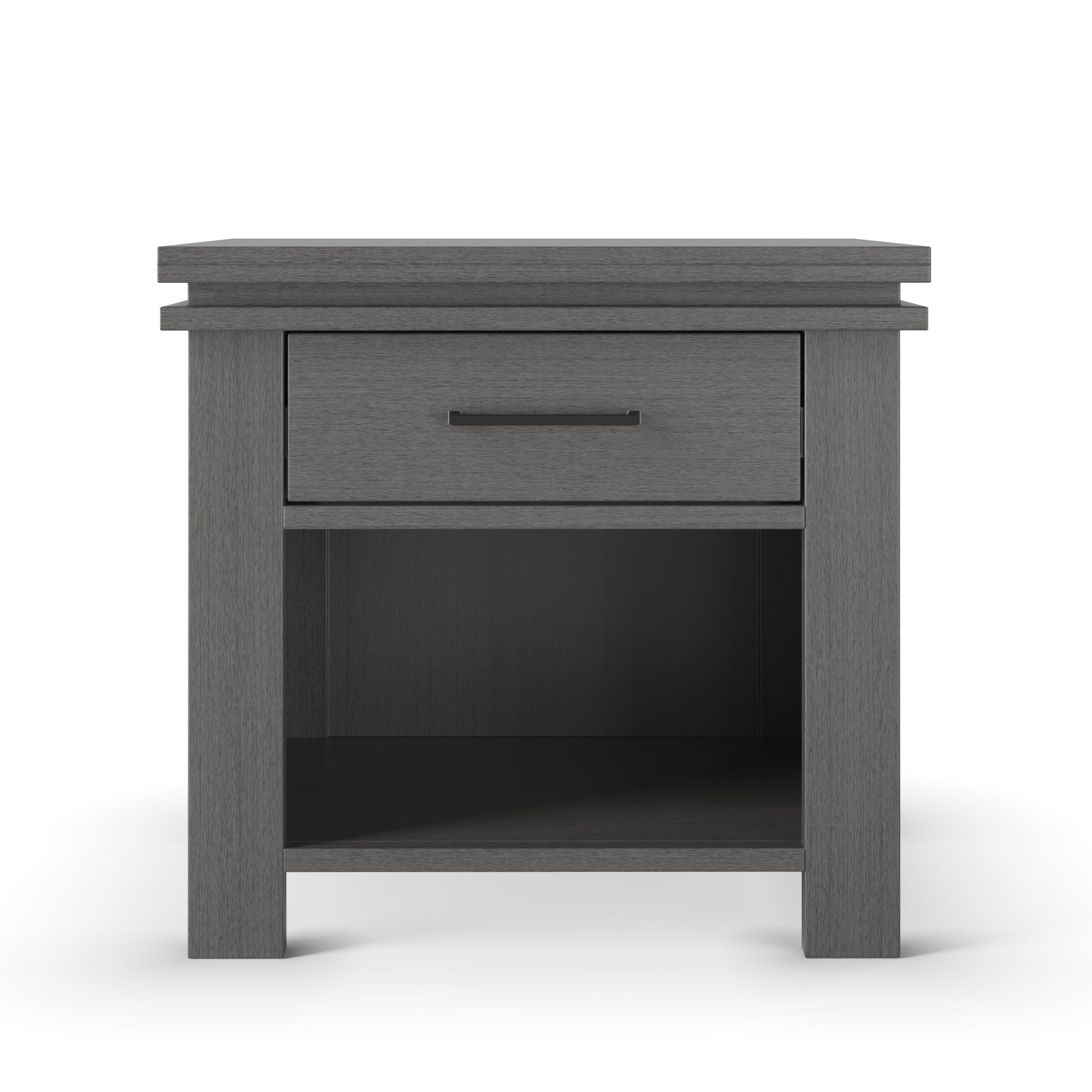 Denman Nightstand. Midnight Gray - Image 5