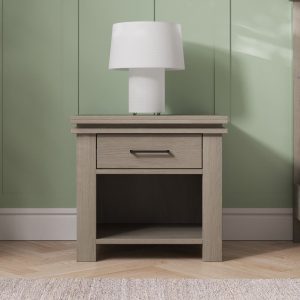 Denman Nightstand. Crescent Gray