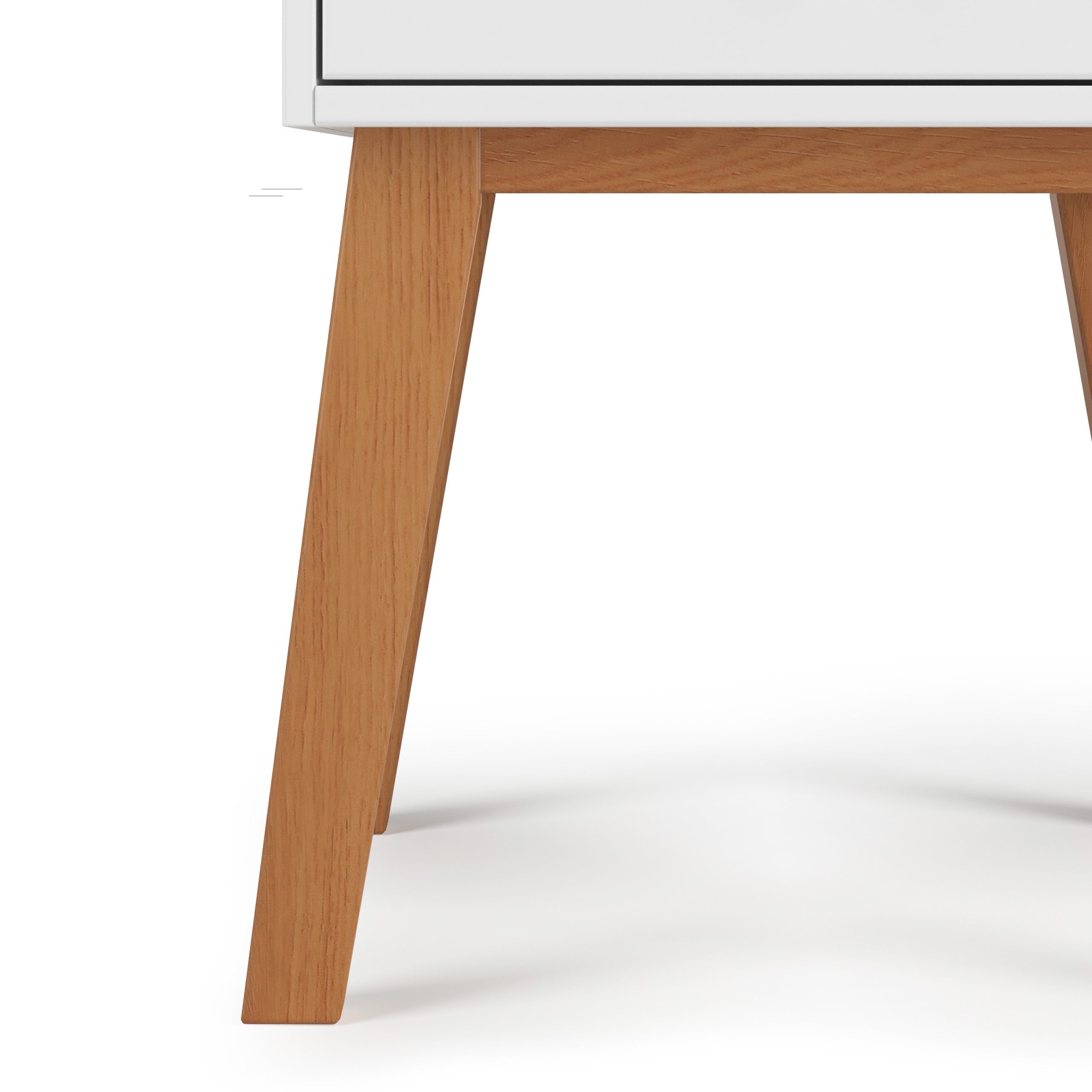 Soho Nightstand. White/Natural - Image 3