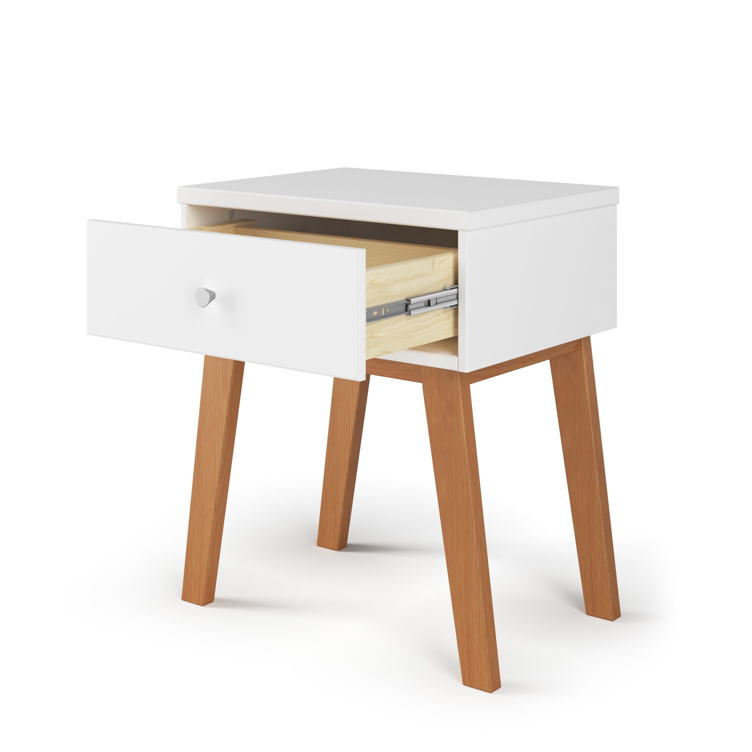 Soho Nightstand. White/Natural - Image 6