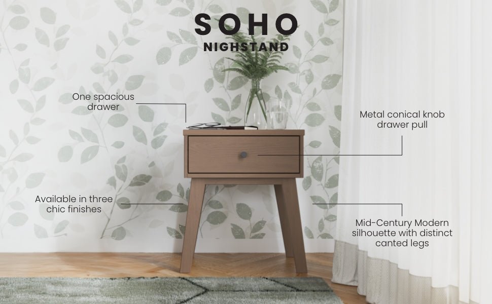 Soho Nightstand. Dusty Heather - Image 14